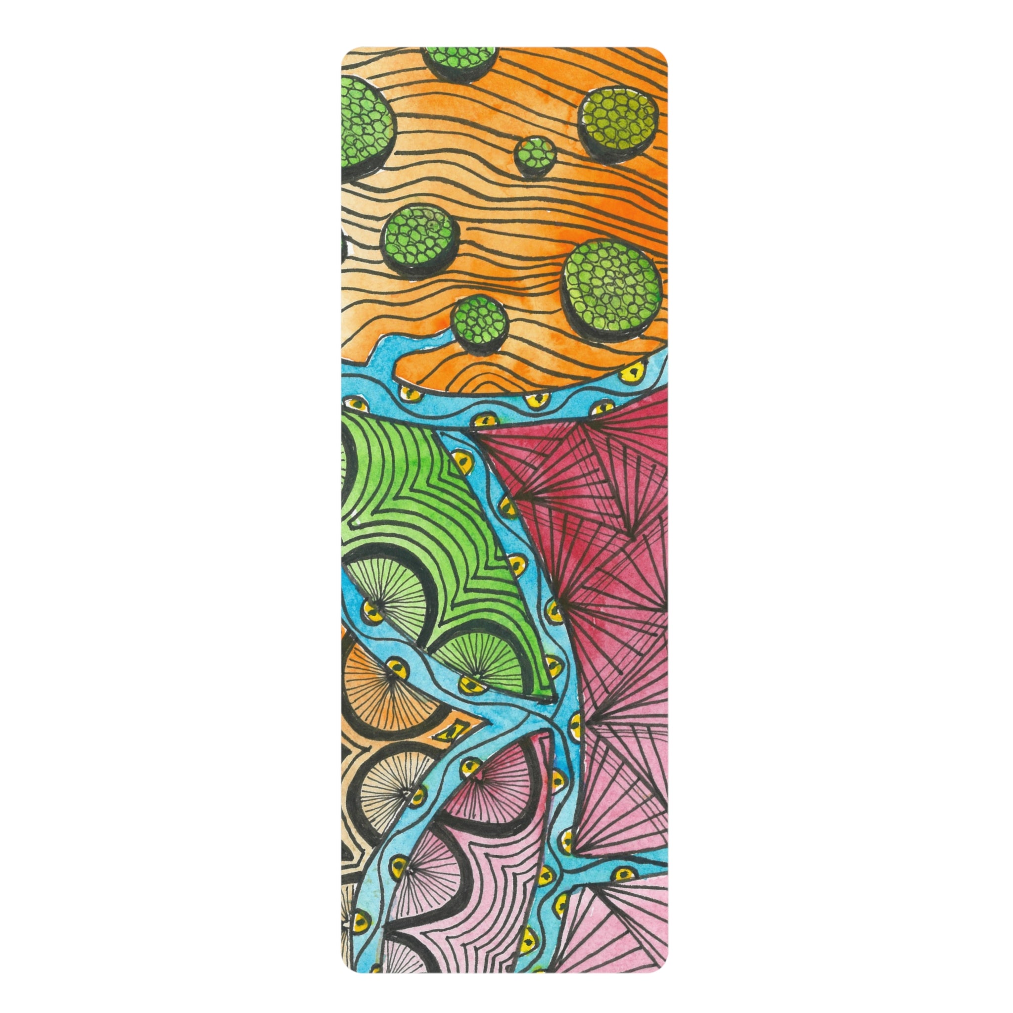 Yoga Mats and Gym Mats. Colourful Abstract Designs. Perfect for Home, Yoga or Gym Class, or a Special Gift #11 Today's The Day