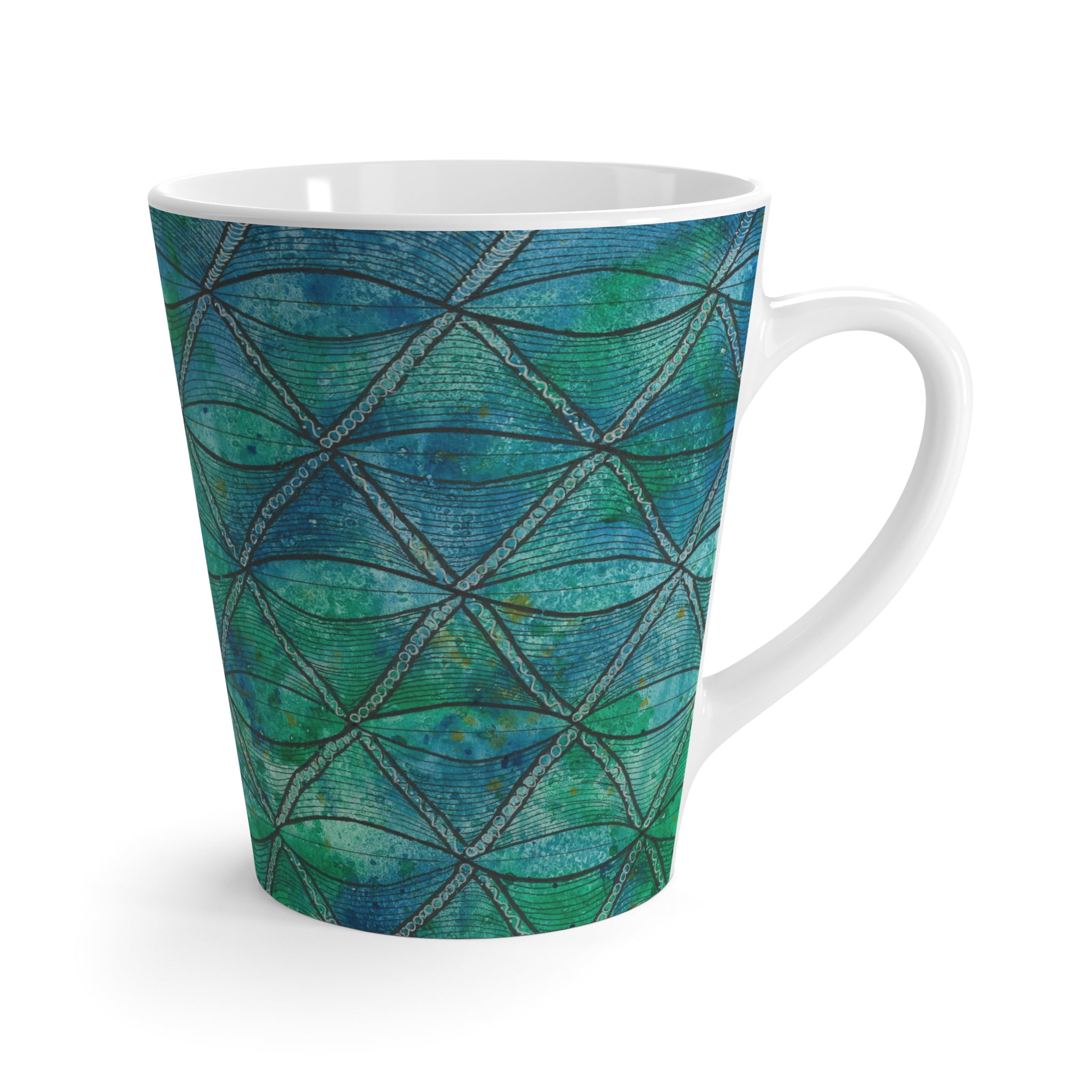 Coffee Mugs and Cups. Colourful Abstract Designs. Perfect for Home, Office or Special Gift #58 Hows The Serenity