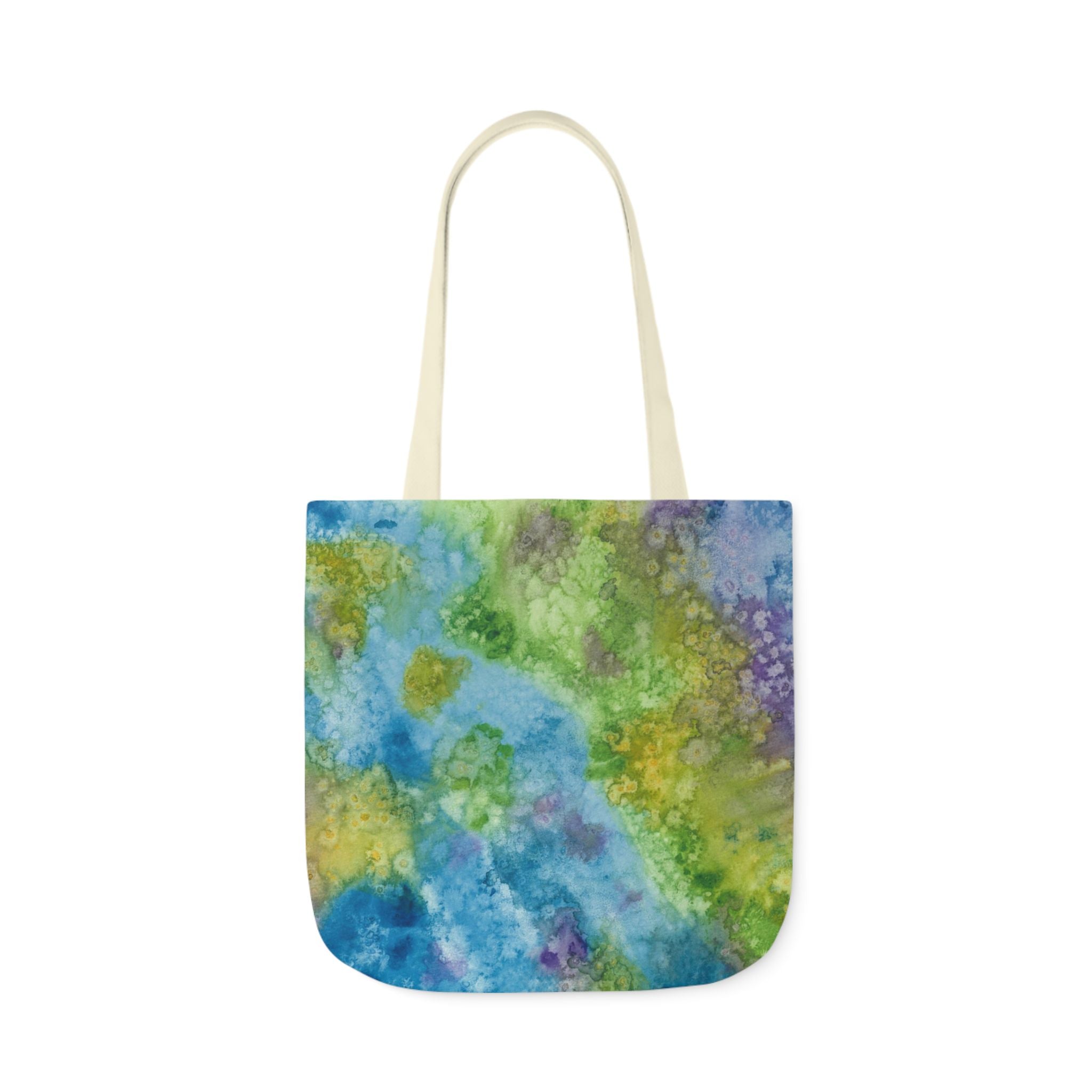 Canvas Tote Bags, Colourful Abstract Designs, 5-Color Straps, 3 Sizes.  For Family and friends or a Special Gift #60 Happy Holidays