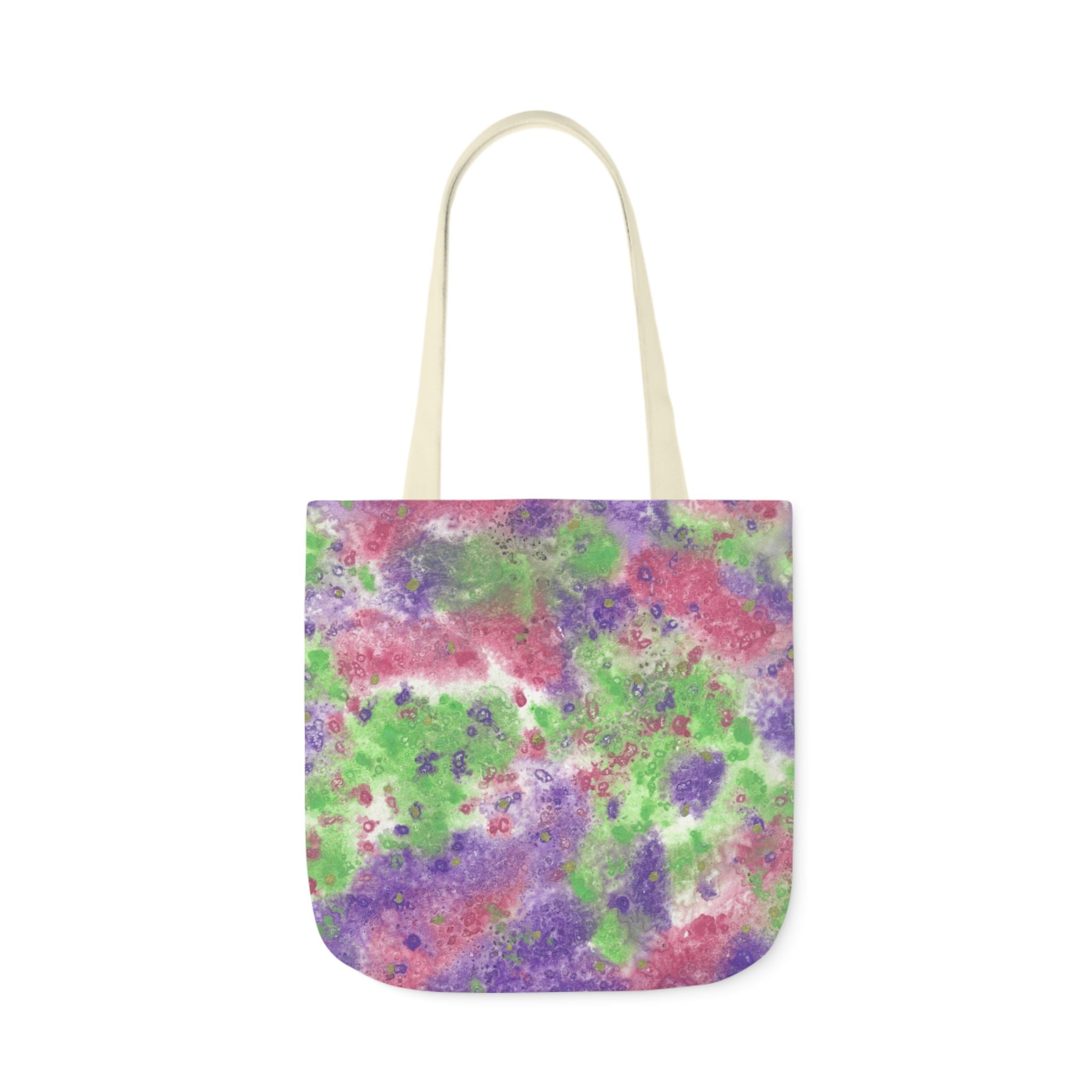 Canvas Tote Bags, Colourful Abstract Designs, 5-Color Straps, 3 Sizes.  For Family and friends or a Special Gift #100 Immortal Being