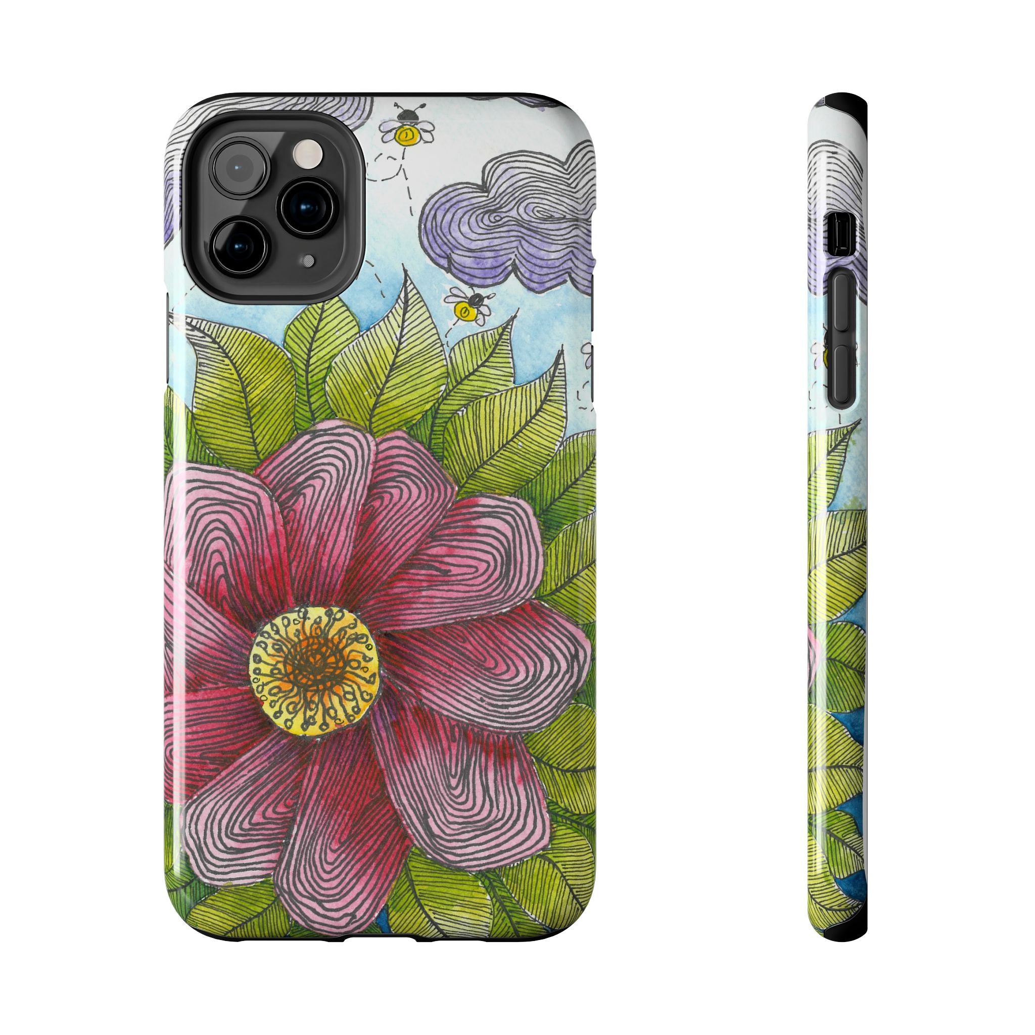 Tough Phone Case - All iPhones and Samsung Galaxys - Exciting Abstract Design  #4 Bloom'n