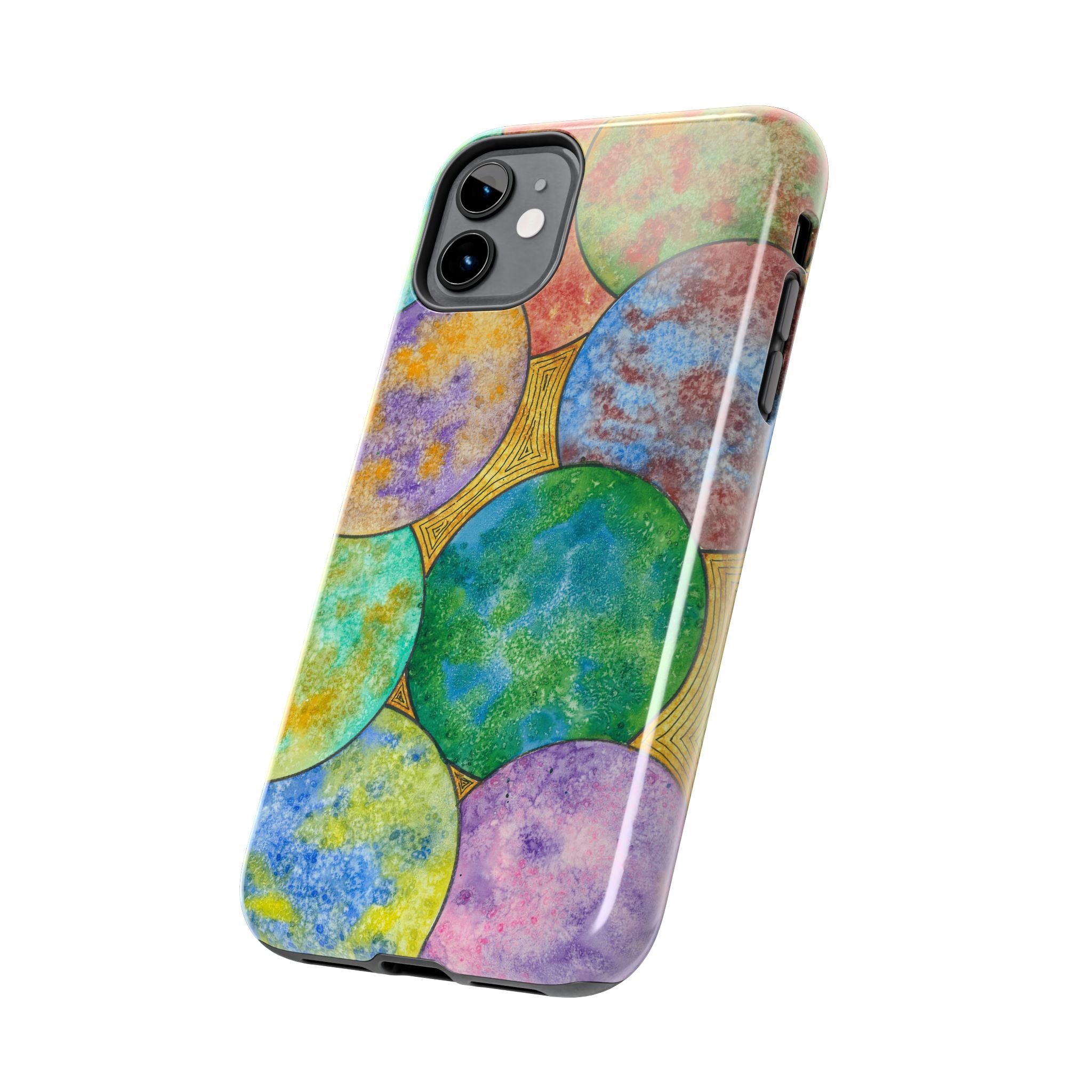 Tough Phone Case - All iPhones and Samsung Galaxys - Exciting Abstract Design #61 Worlds Apart