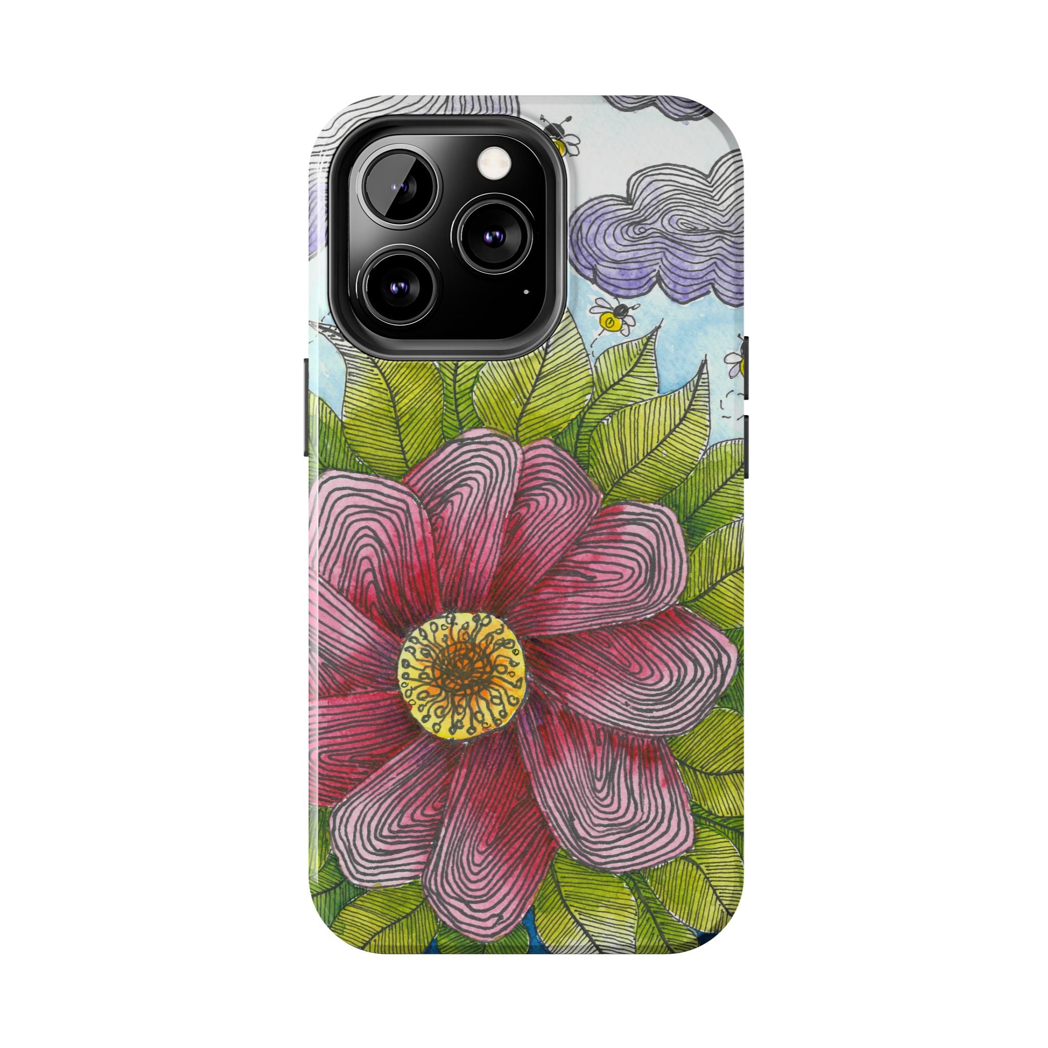 Tough Phone Case - All iPhones and Samsung Galaxys - Exciting Abstract Design  #4 Bloom'n