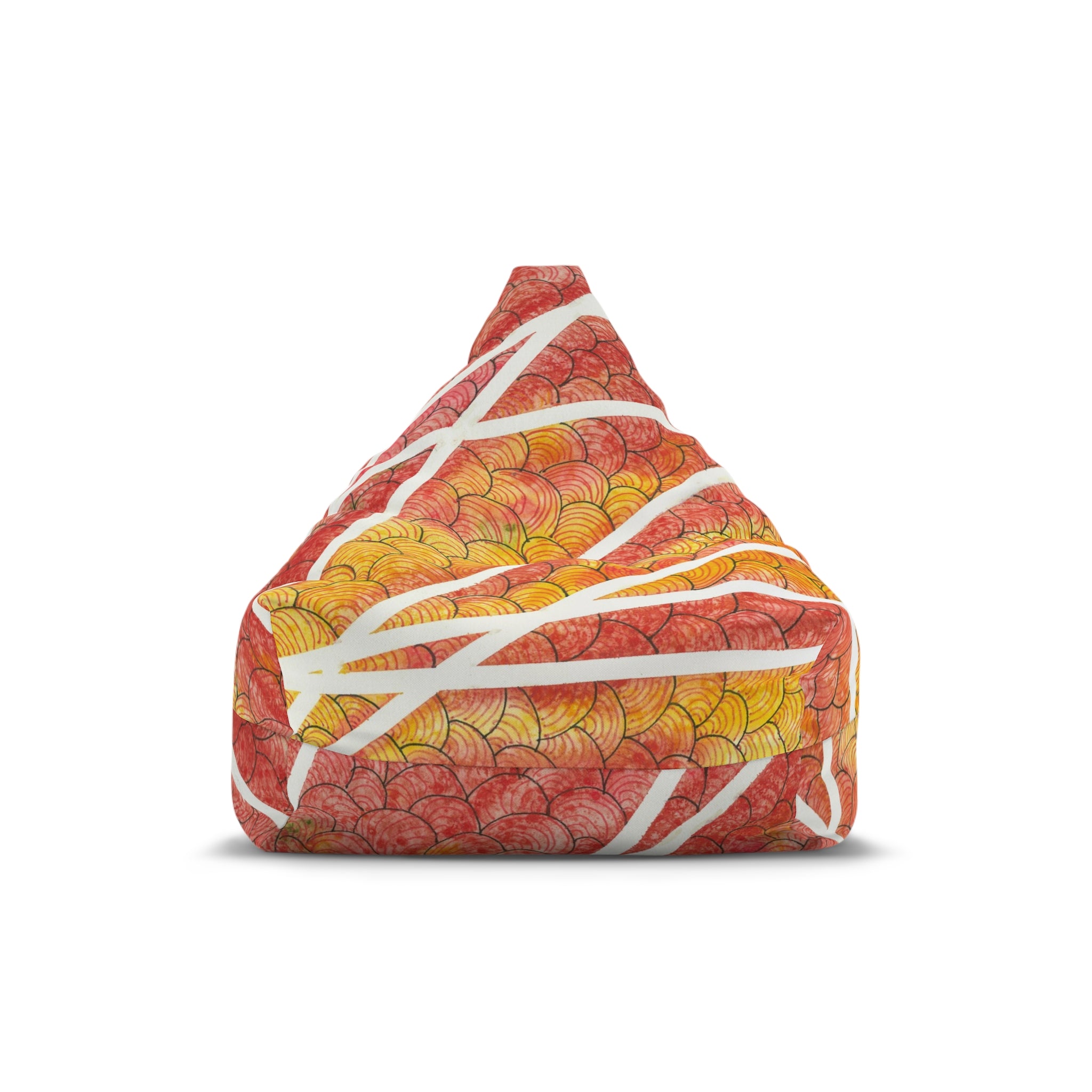 Bean Bag Chair Covers For Indoor & Outdoor - 2 Sizes - Exciting Abstract Design #67 Max Mimosa