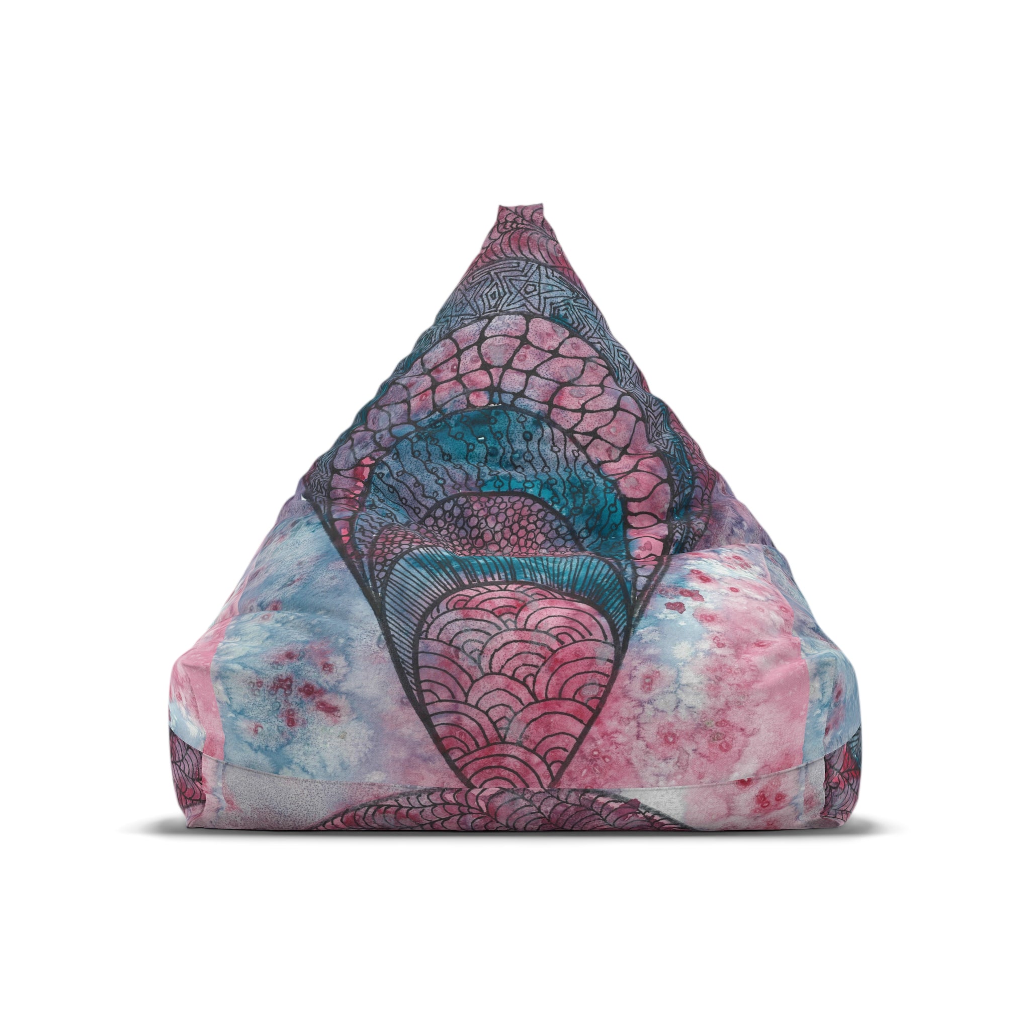 Bean Bag Chair Covers For Indoor & Outdoor - 2 Sizes - Exciting Abstract Design #92 The Goddess Lives