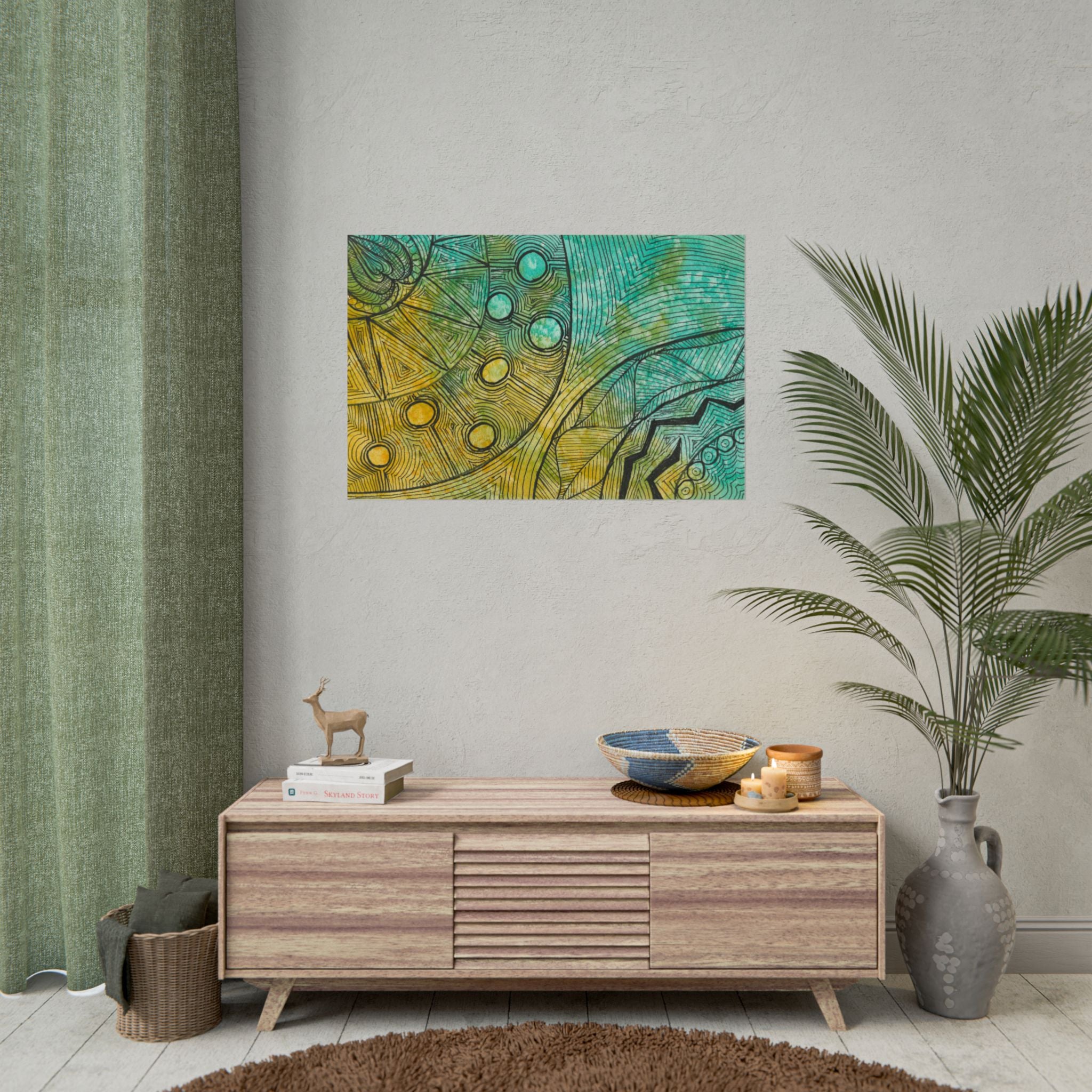 Large Colourful Wall Art, Posters & Prints, For Office, Bedroom or Living Room, or Special Gift #27 Come What May