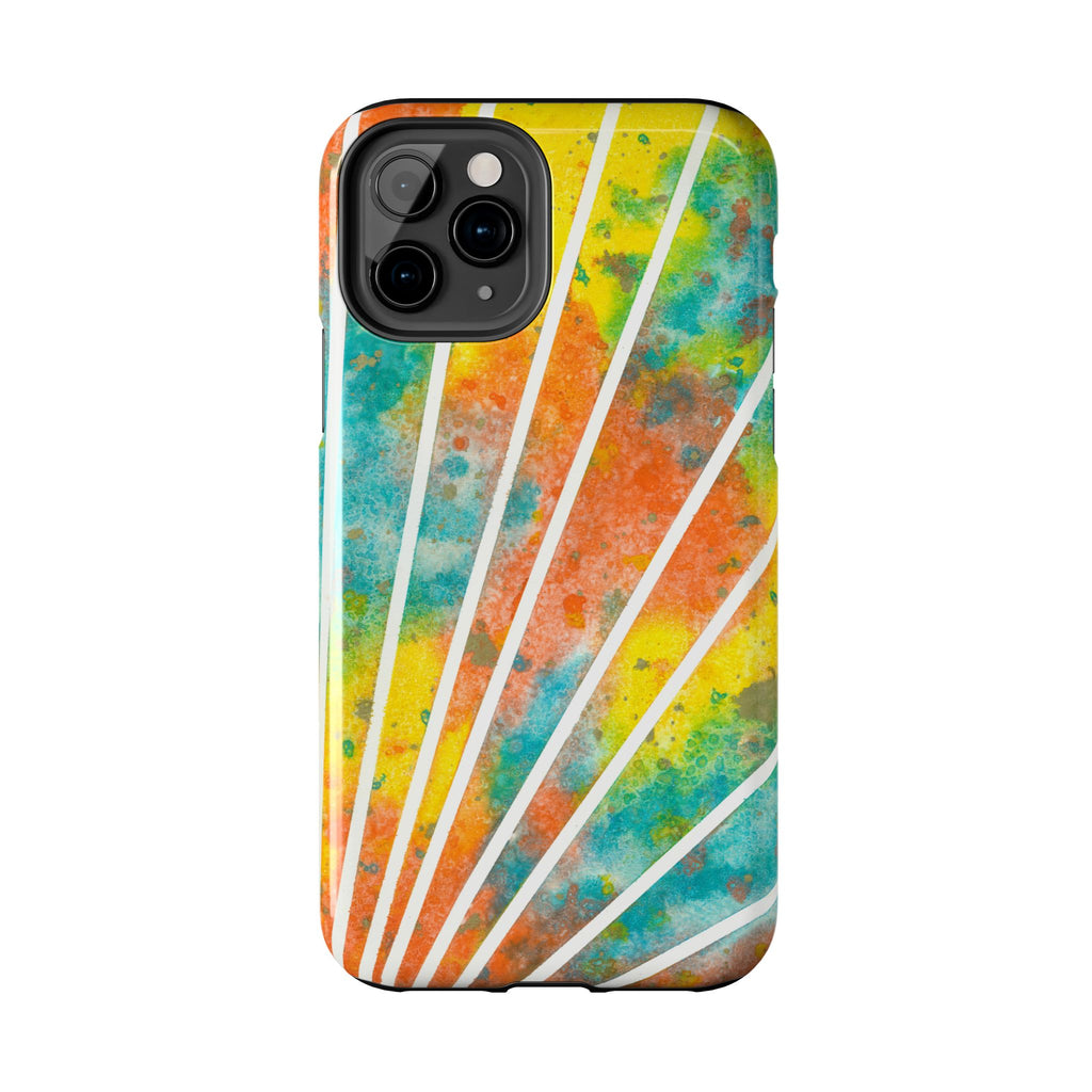 Tough Phone Case - All iPhones and Samsung Galaxys - Exciting Abstract Design #101 Your Energy Radiates