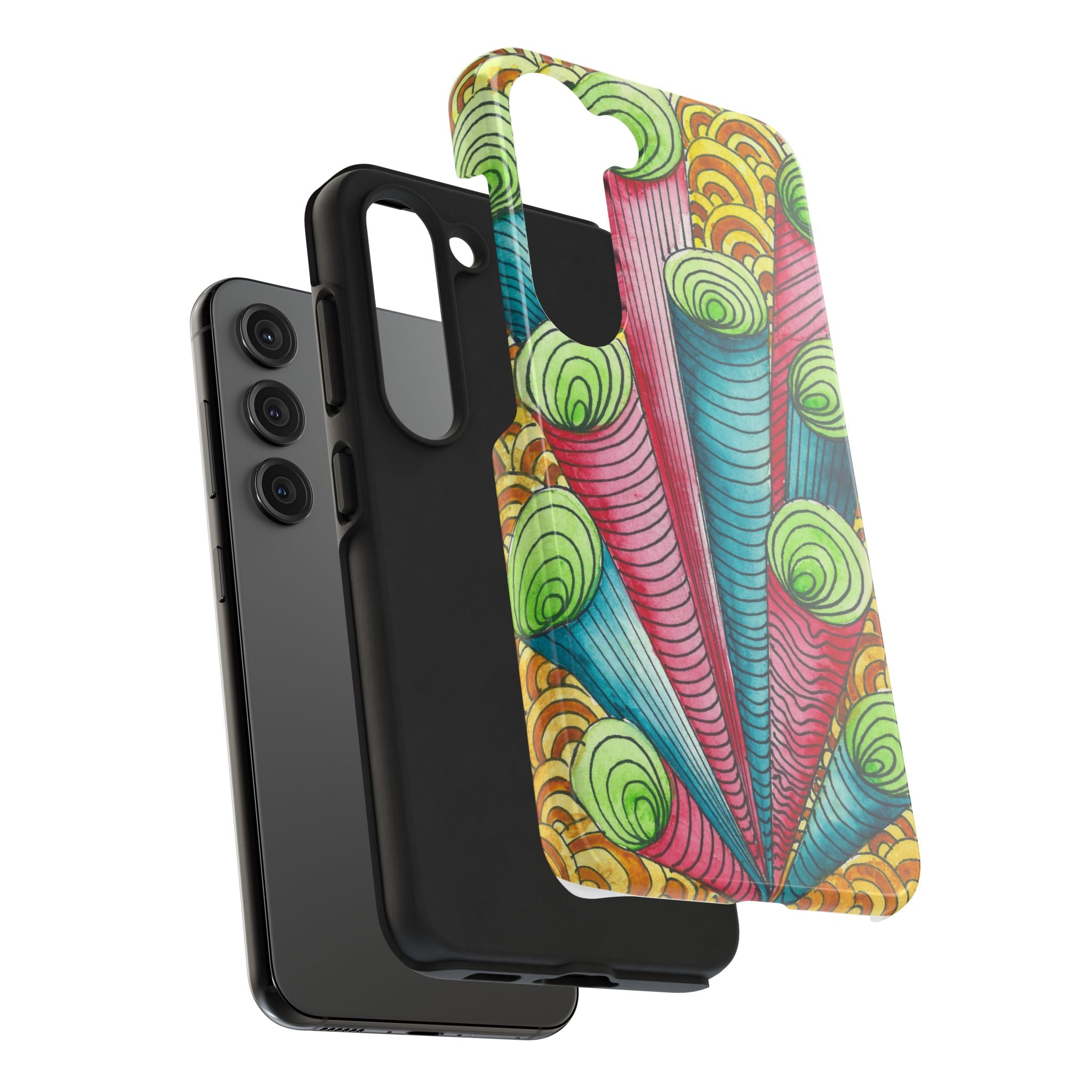 Tough Phone Case - All iPhones and Samsung Galaxys - Exciting Abstract Design #93 On A Mission
