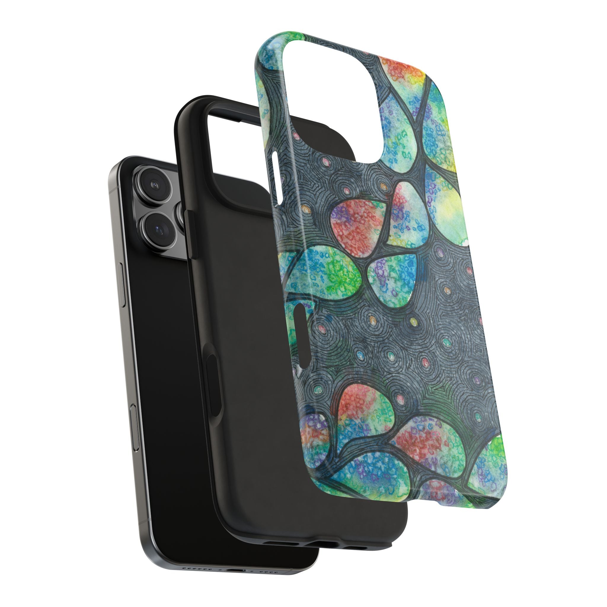 Tough Phone Case - All iPhones and Samsung Galaxys - Exciting Abstract Design #30 Give Us A Minute