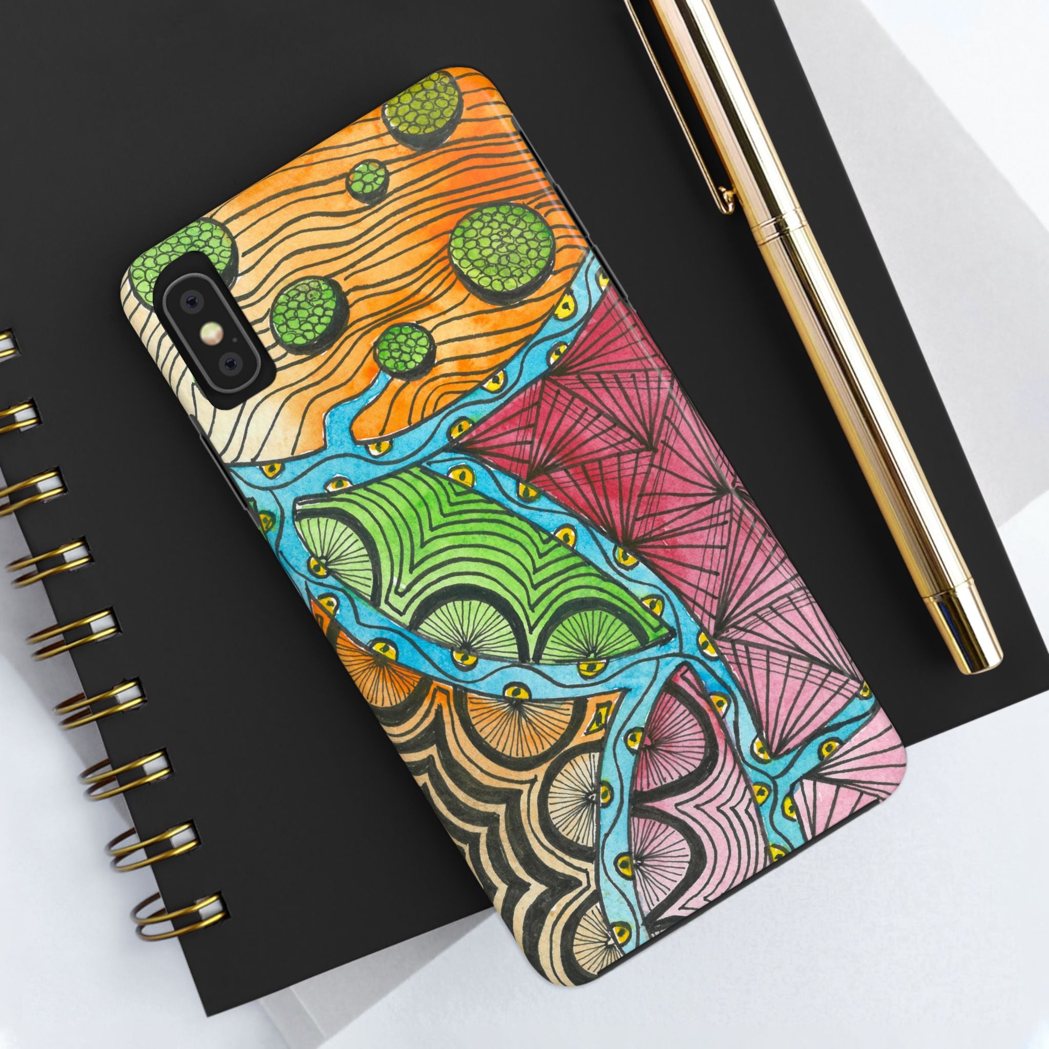Tough Phone Case - All iPhones and Samsung Galaxys - Exciting Abstract Design #11 Today's The Day