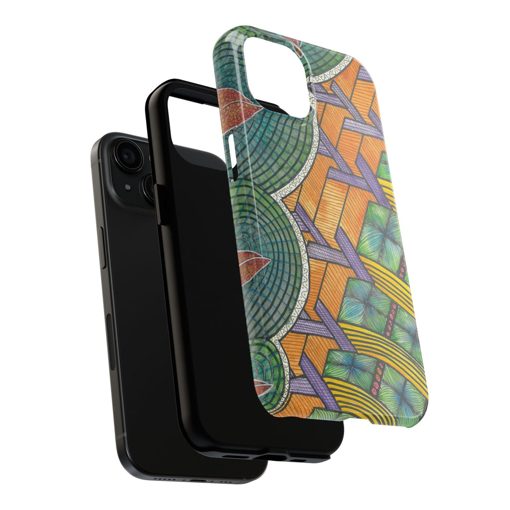 Tough Phone Case - All iPhones and Samsung Galaxys - Exciting Abstract Design #31 T'Eye Land