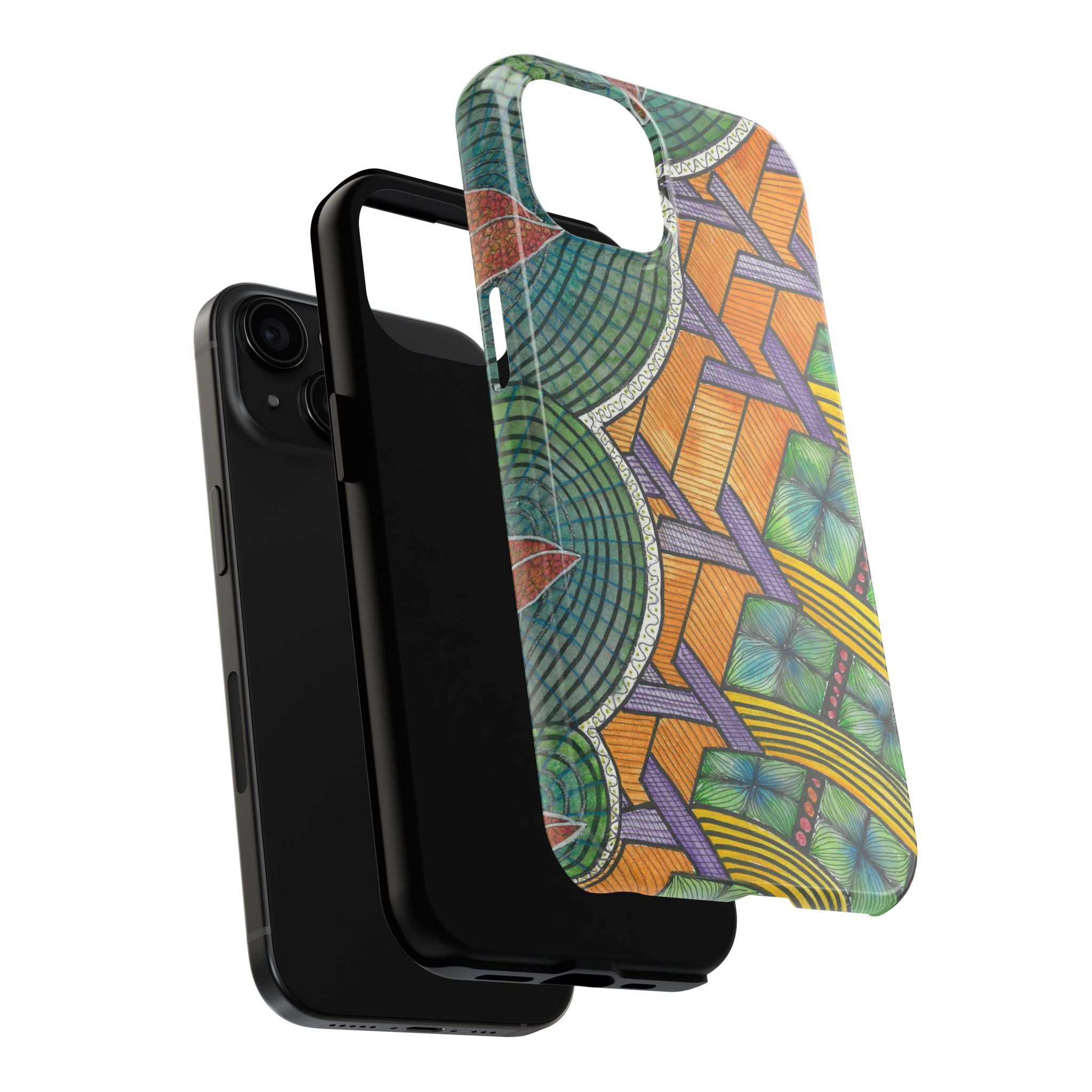 Tough Phone Case - All iPhones and Samsung Galaxys - Exciting Abstract Design #31 T'Eye Land