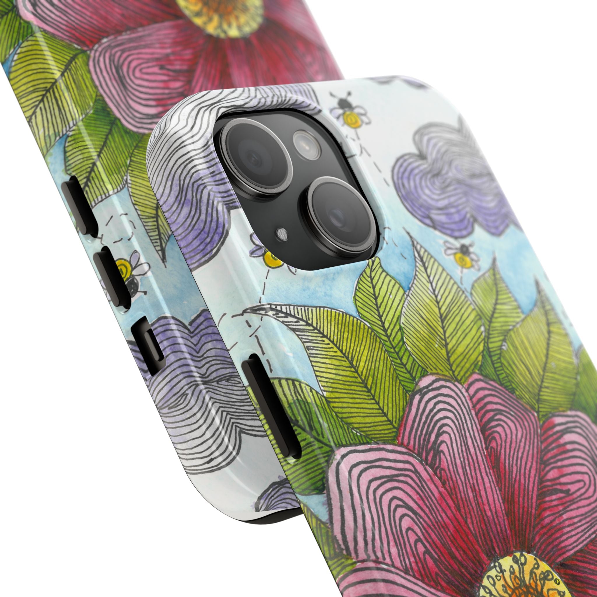 Tough Phone Case - All iPhones and Samsung Galaxys - Exciting Abstract Design  #4 Bloom'n