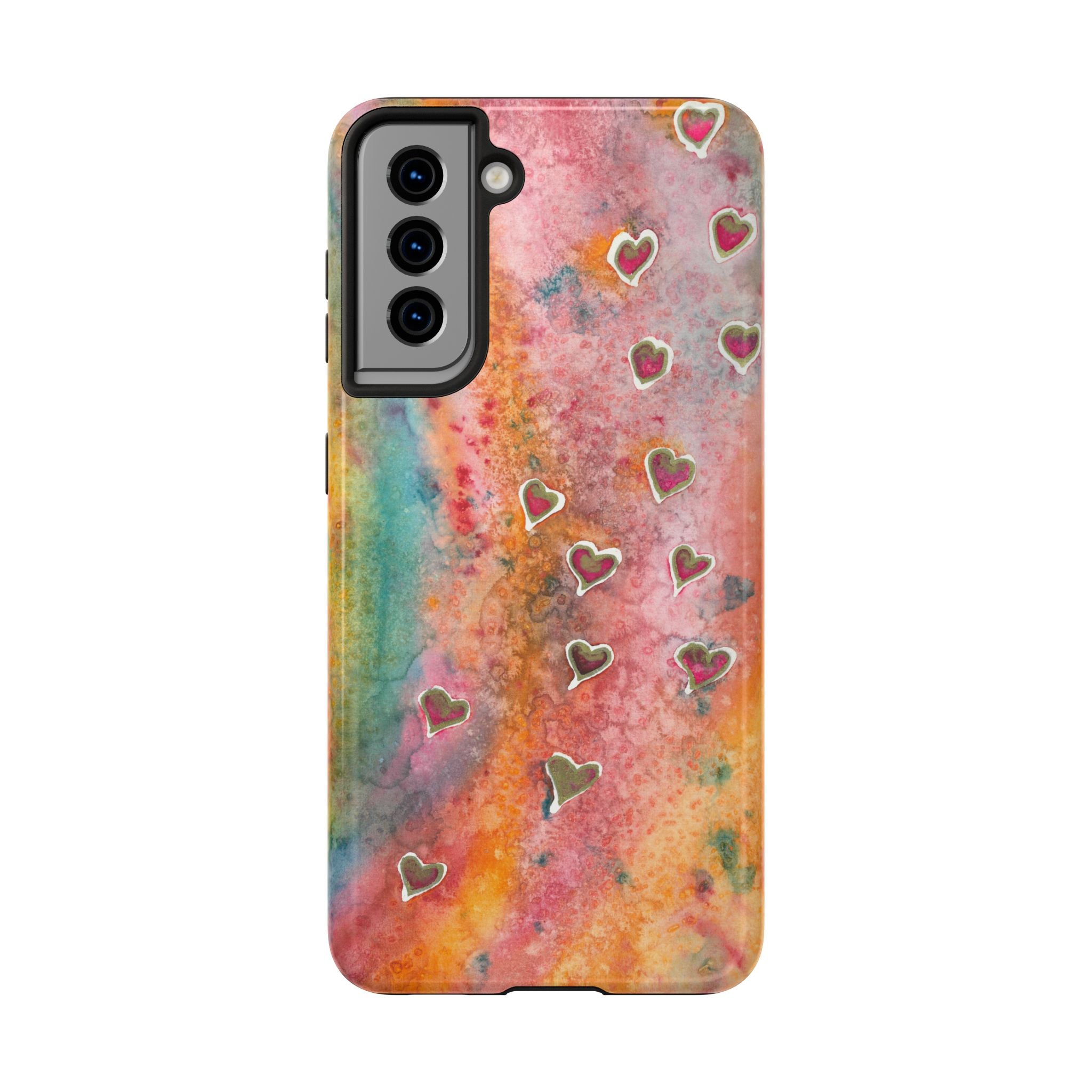 Tough Phone Case - All iPhones and Samsung Galaxys - Exciting Abstract Design #96 Love, Friendship, integrity