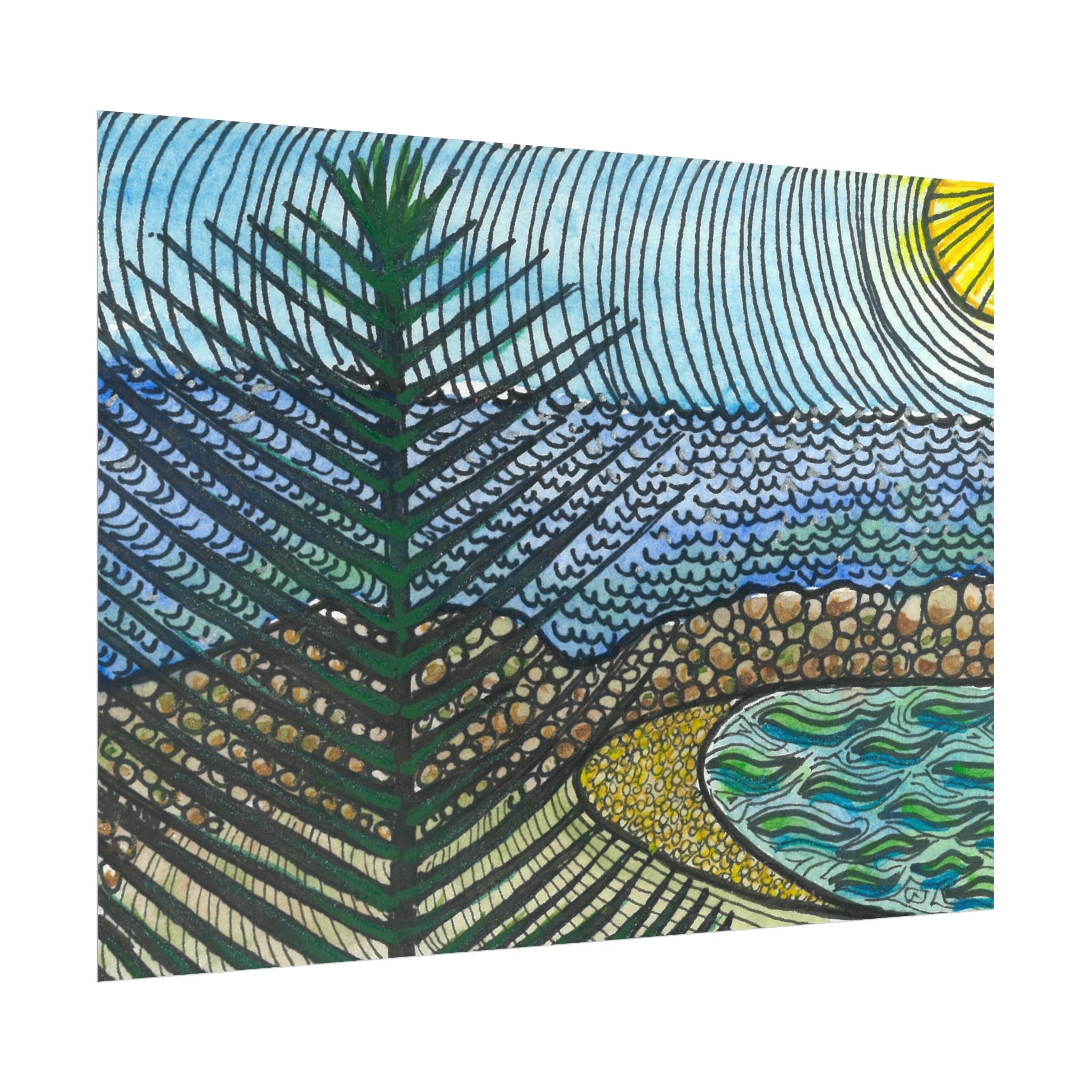 Large Colourful Wall Art, Posters & Prints, For Office, Bedroom or Living Room, or Special Gift #47 Cottesloe