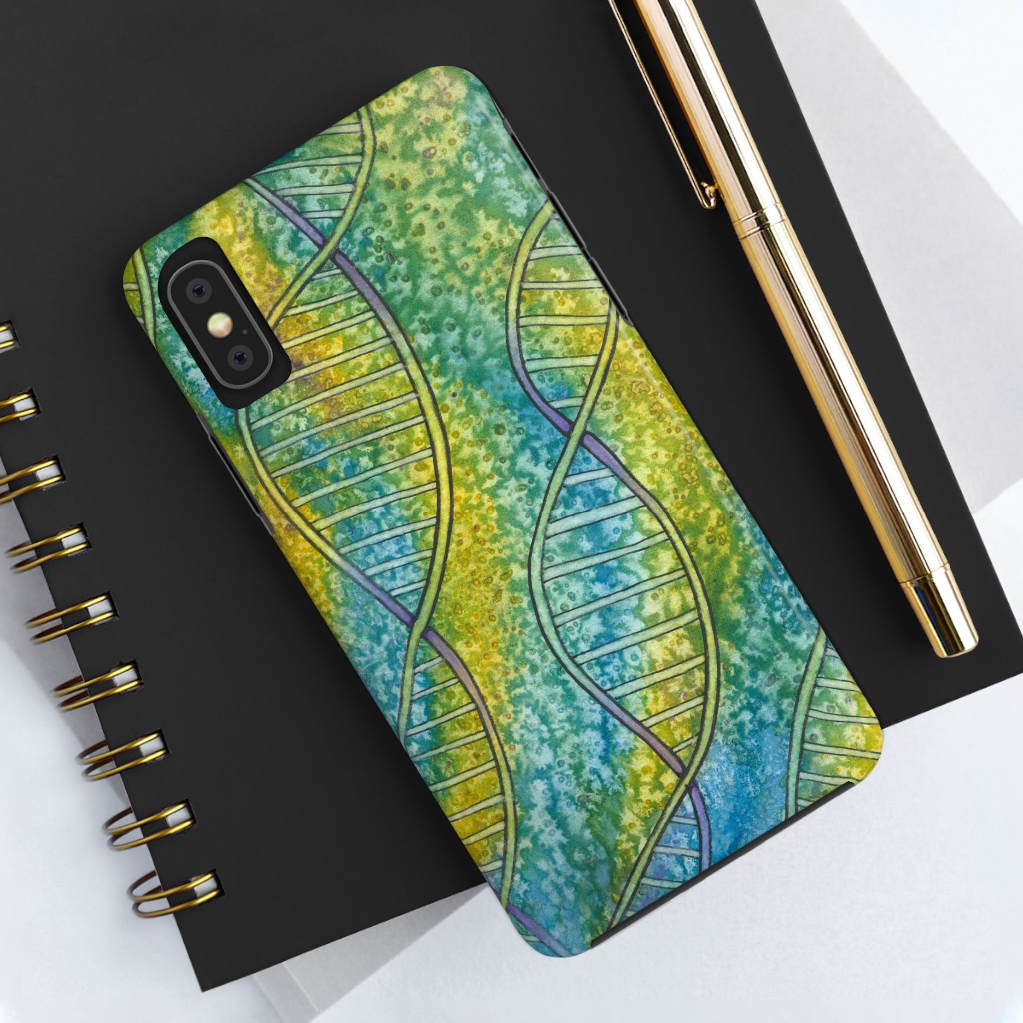 Tough Phone Case - All iPhones and Samsung Galaxys - Exciting Abstract Design #99 Crop of DNA