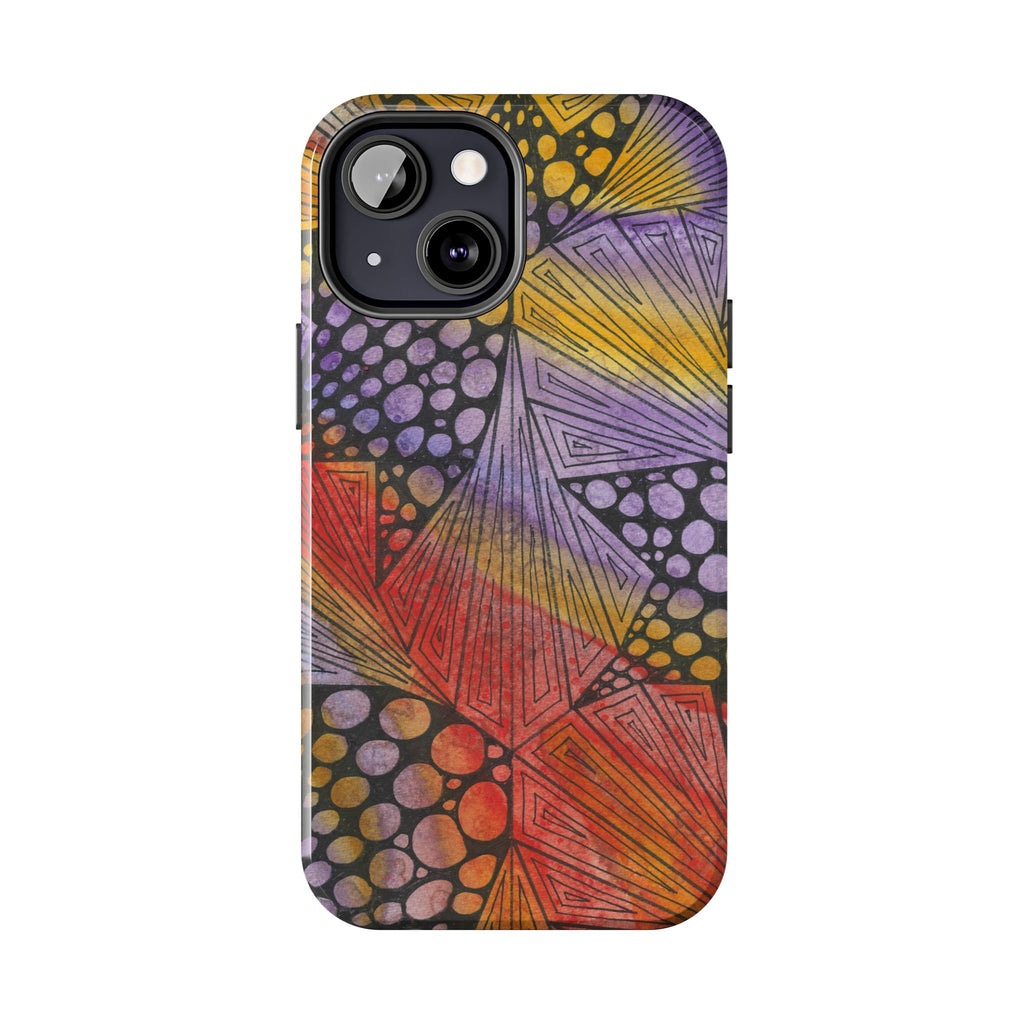 Tough Phone Case - All iPhones and Samsung Galaxys - Exciting Abstract Design #82 Fighting Delusions