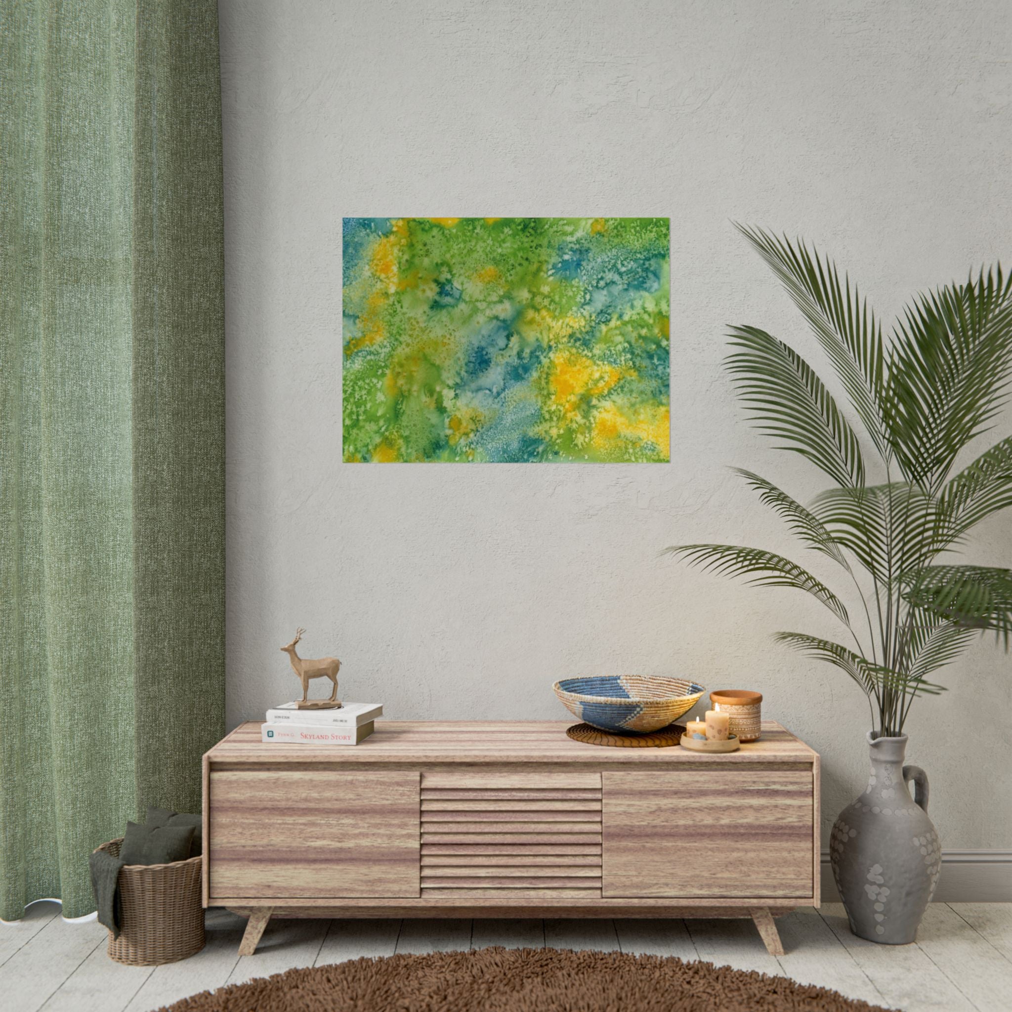 Large Colourful Wall Art, Posters & Prints, For Office, Bedroom or Living Room, or Special Gift #52 View From Above