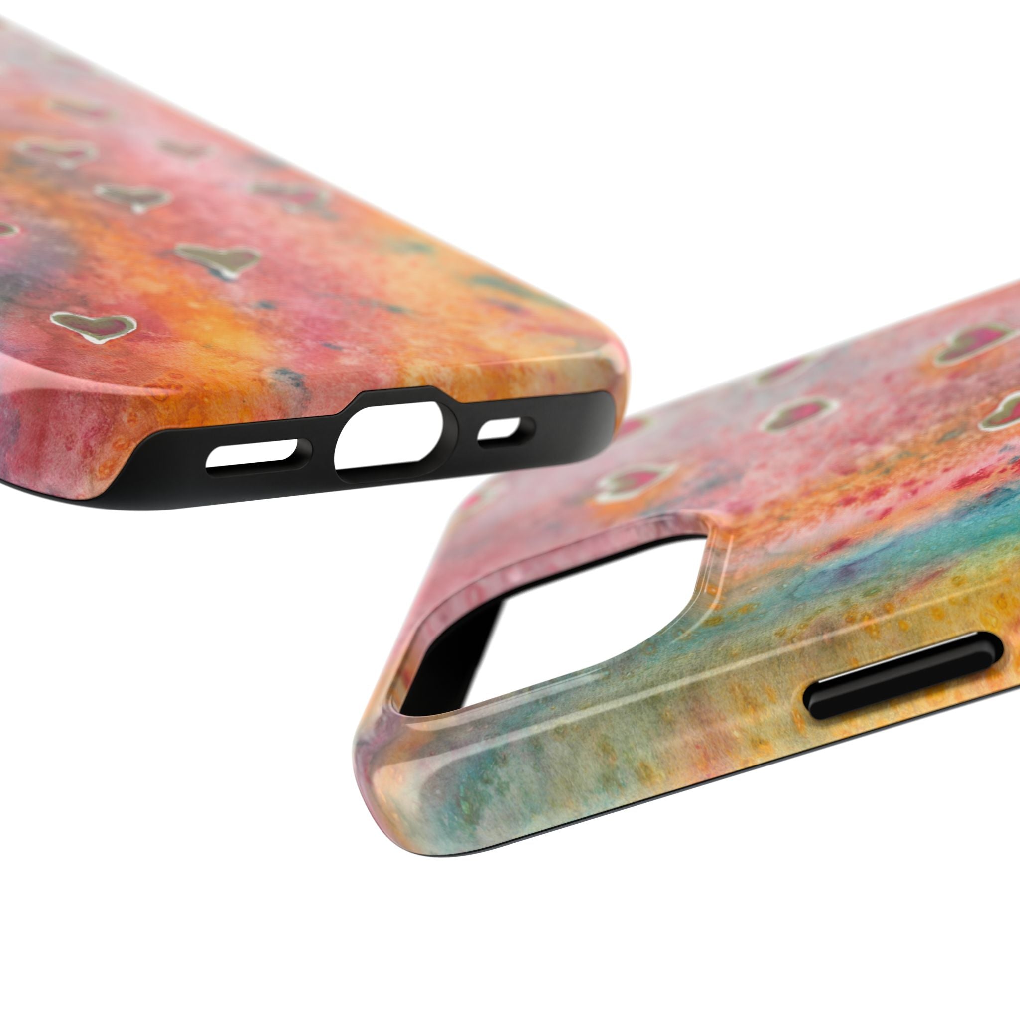 Tough Phone Case - All iPhones and Samsung Galaxys - Exciting Abstract Design #96 Love, Friendship, integrity