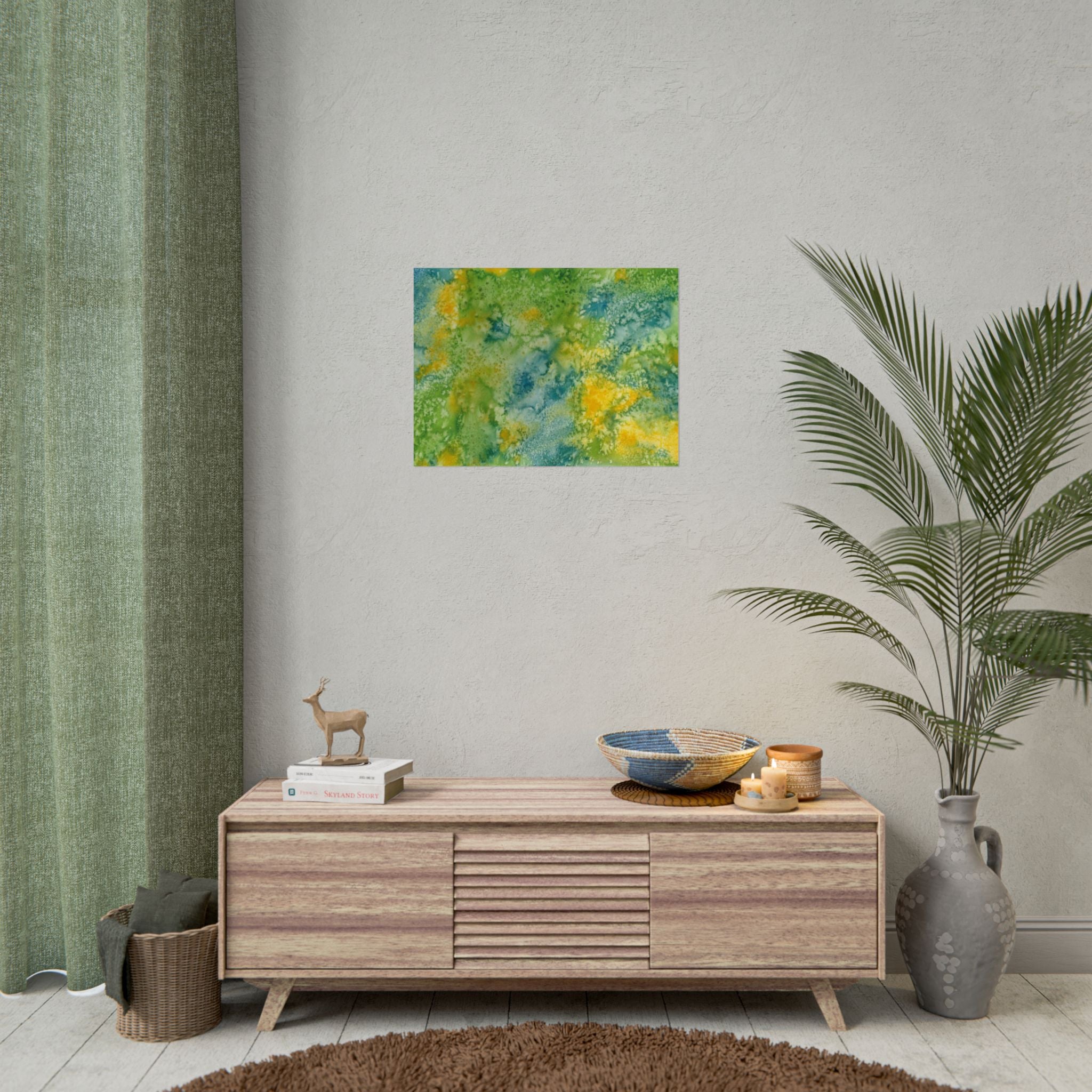 Large Colourful Wall Art, Posters & Prints, For Office, Bedroom or Living Room, or Special Gift #52 View From Above