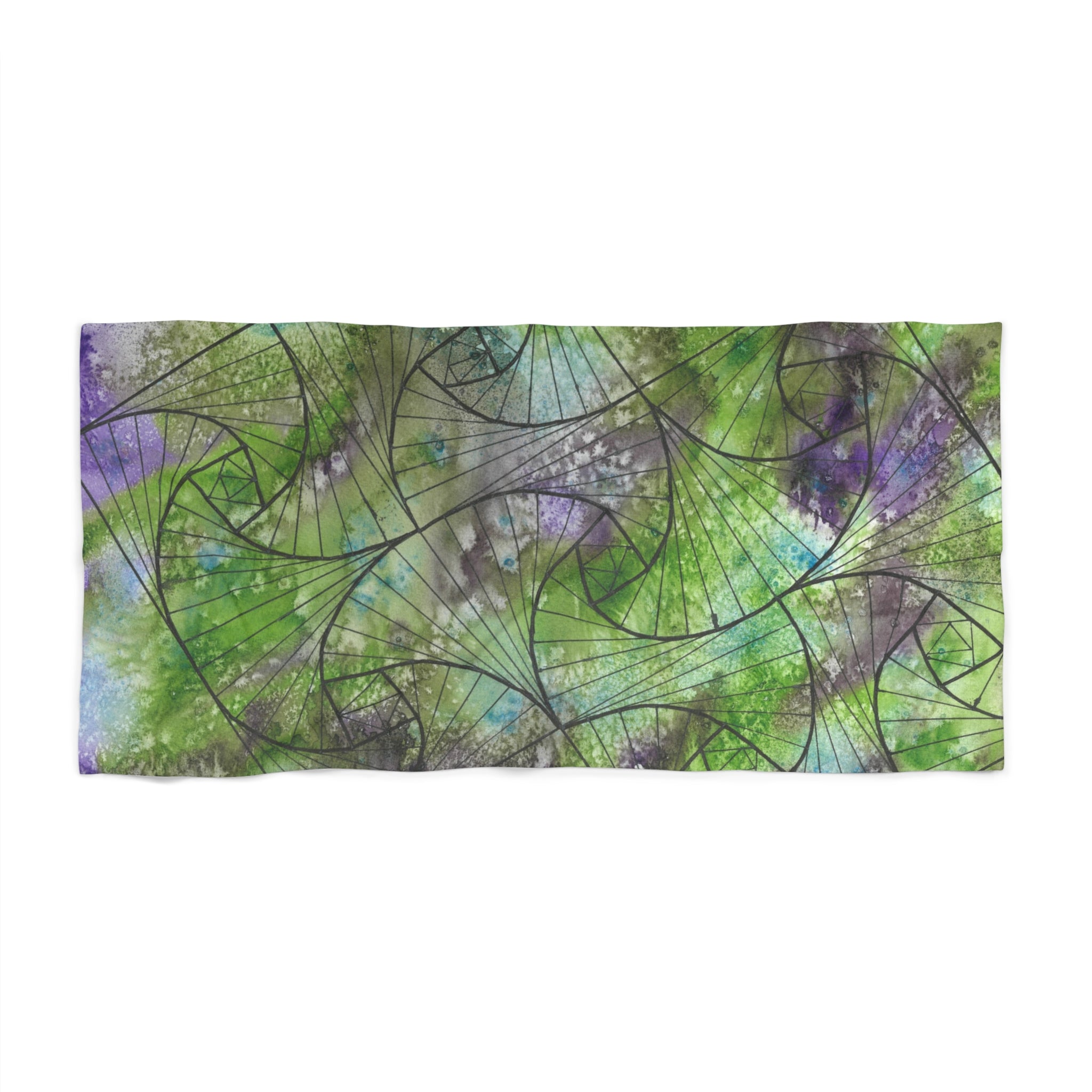 Colourful Abstract Beach Towels, Cotton Loop backing for Durability, 2 Sizes.  For Family and friends or a Special Gift #55 Of Course Im Sure