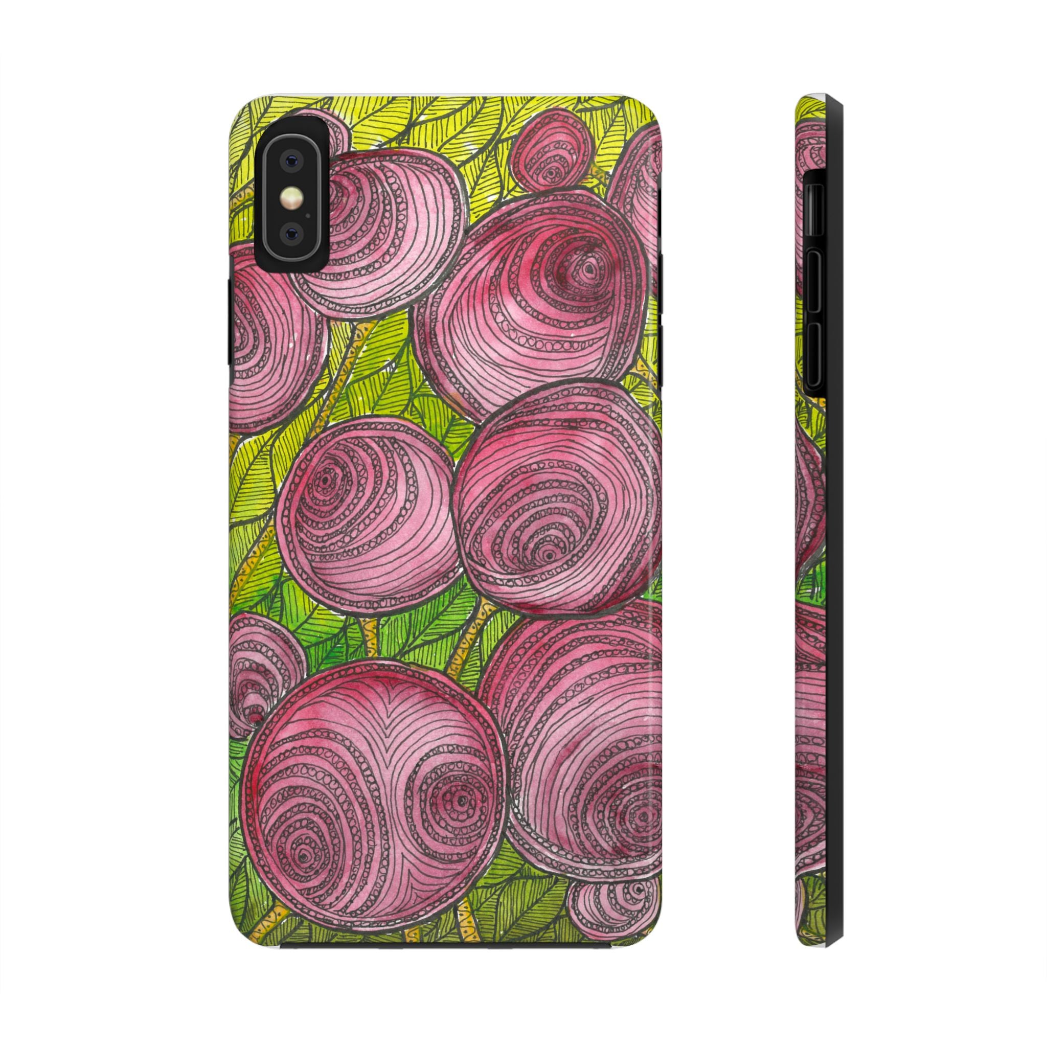 Tough Phone Case - All iPhones and Samsung Galaxys - Exciting Abstract Design #9 Spaced Blossoms