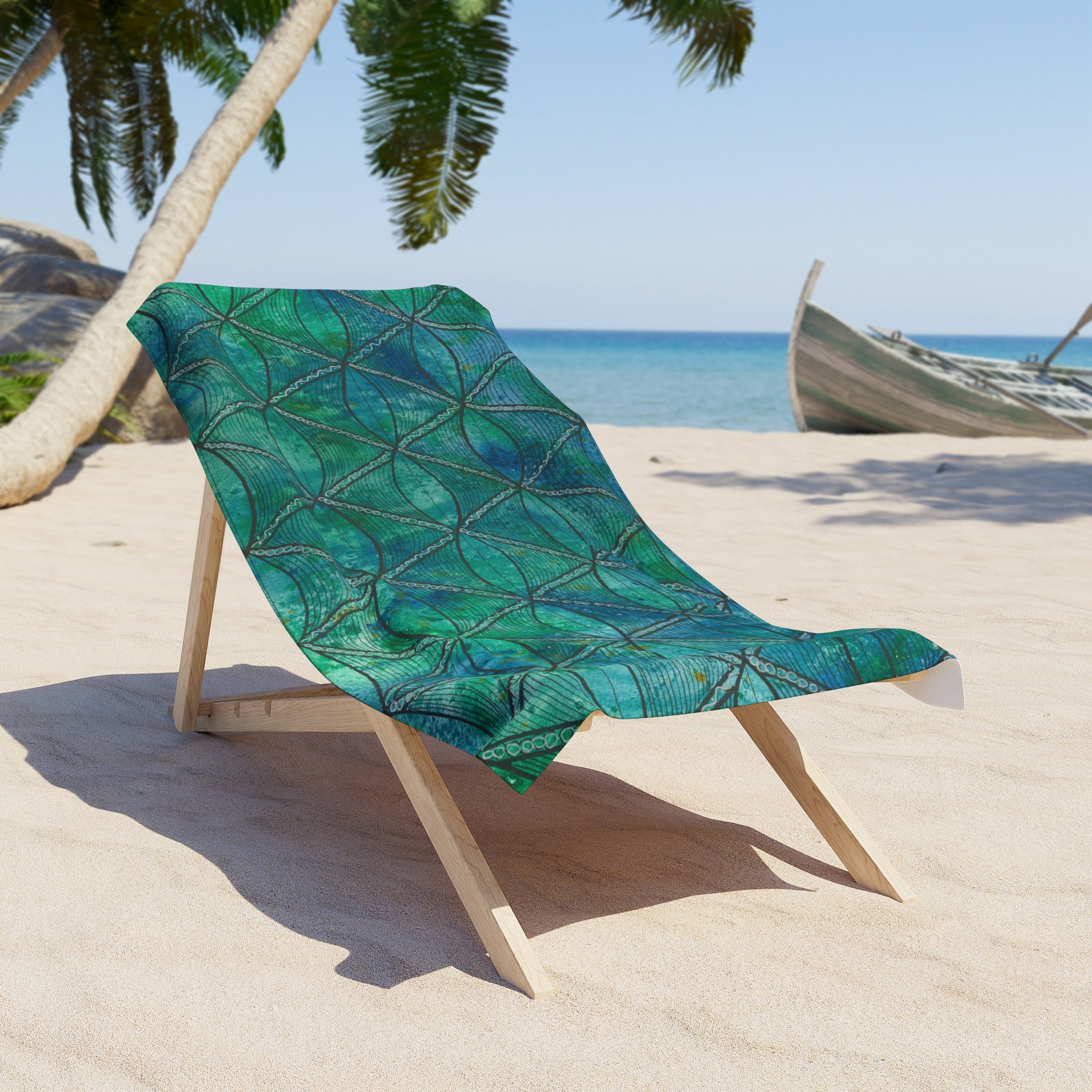 Colourful Abstract Beach Towels, Cotton Loop backing for Durability, 2 Sizes.  For Family and friends or a Special Gift #58 Hows The Serenity