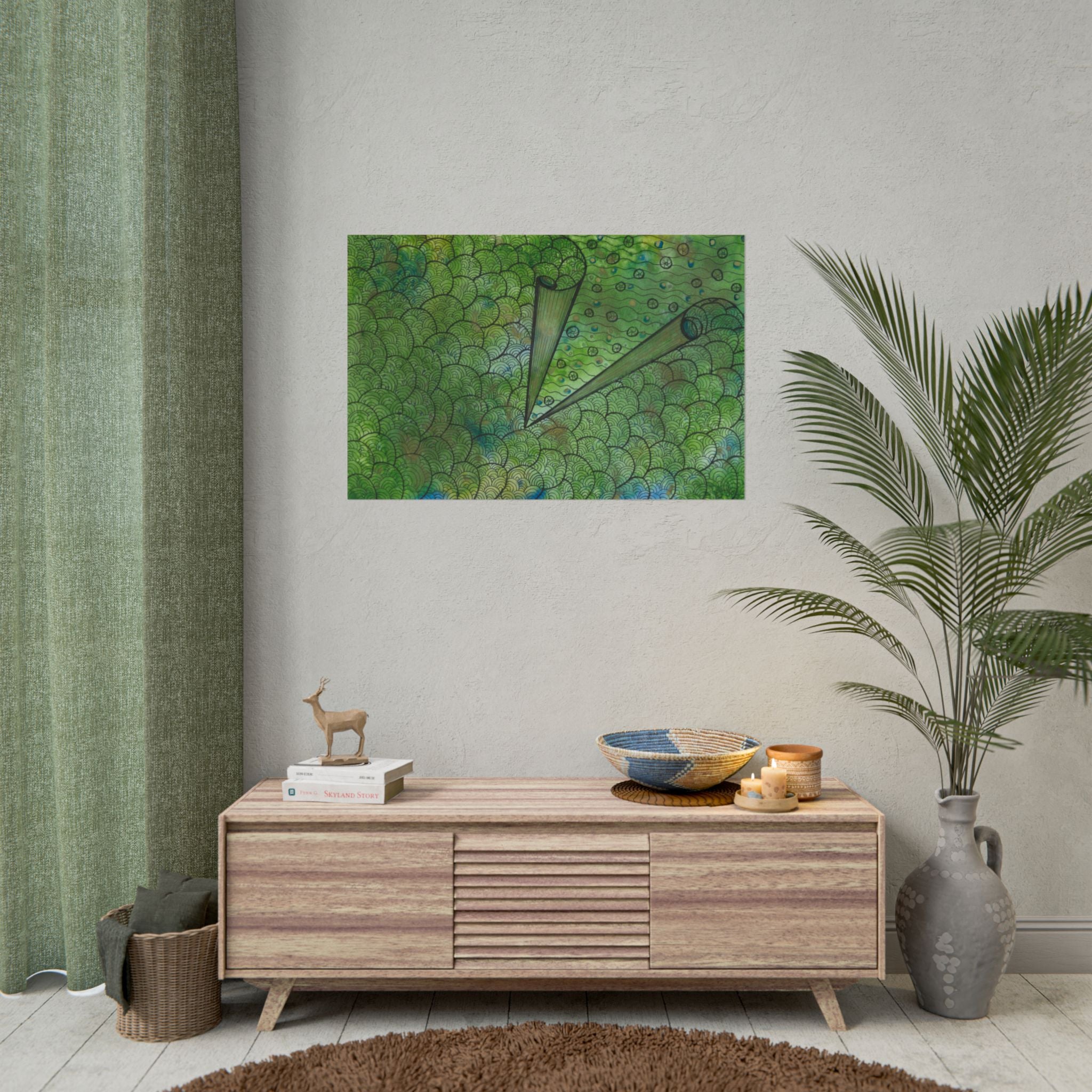 Large Colourful Wall Art, Posters & Prints, For Office, Bedroom or Living Room, or Special Gift #69 New Horizons