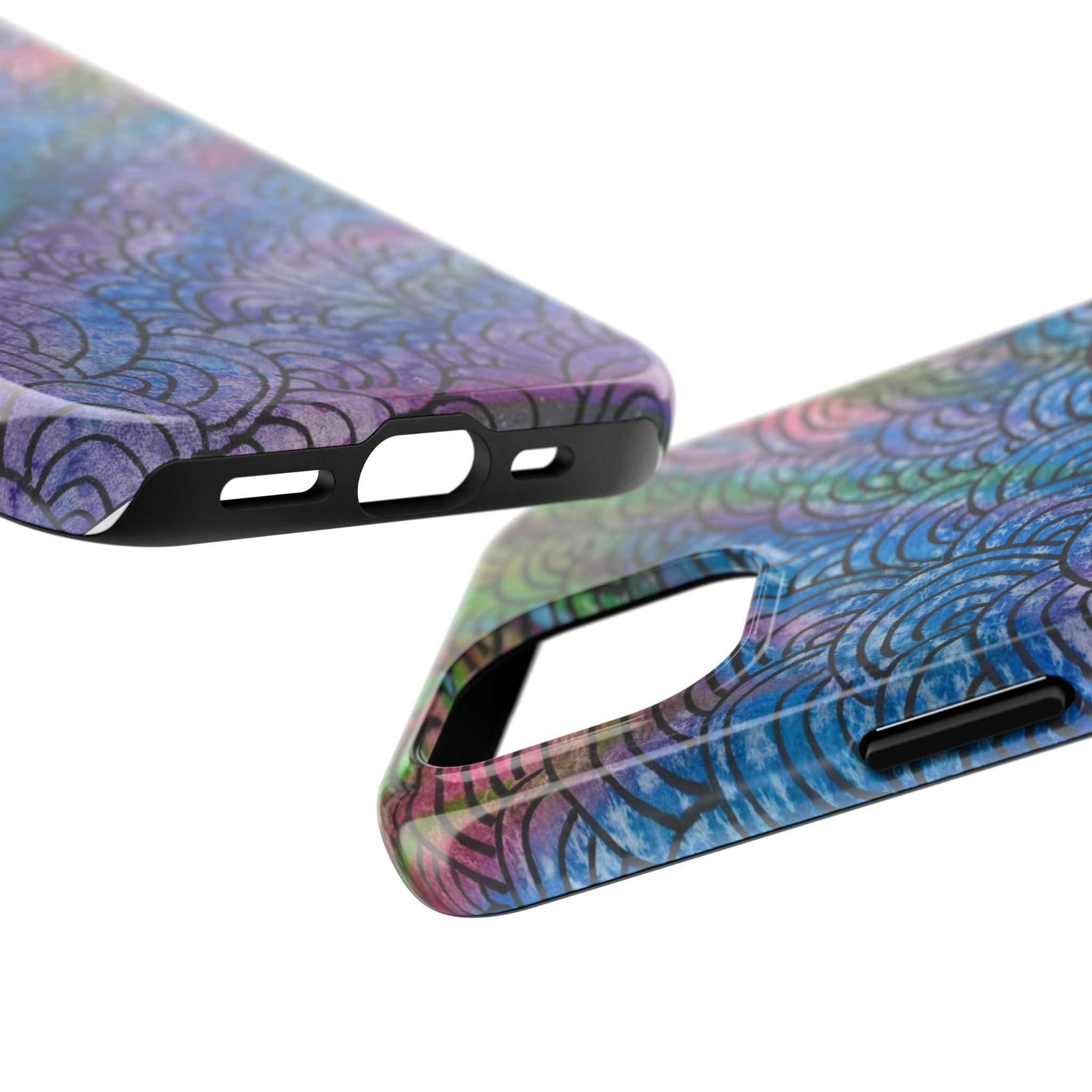 Tough Phone Case - All iPhones and Samsung Galaxys - Exciting Abstract Design #84 Ah! The Past