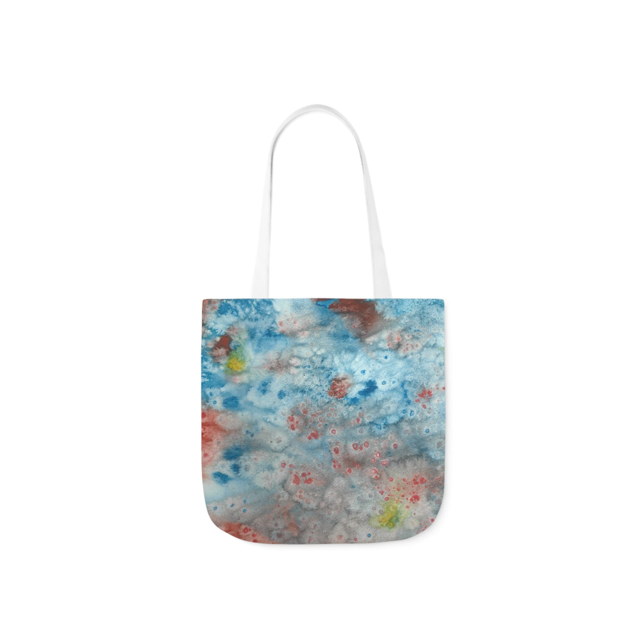 Canvas Tote Bags, Colourful Abstract Designs, 5-Color Straps, 3 Sizes.  For Family and friends or a Special Gift #53 The Reef