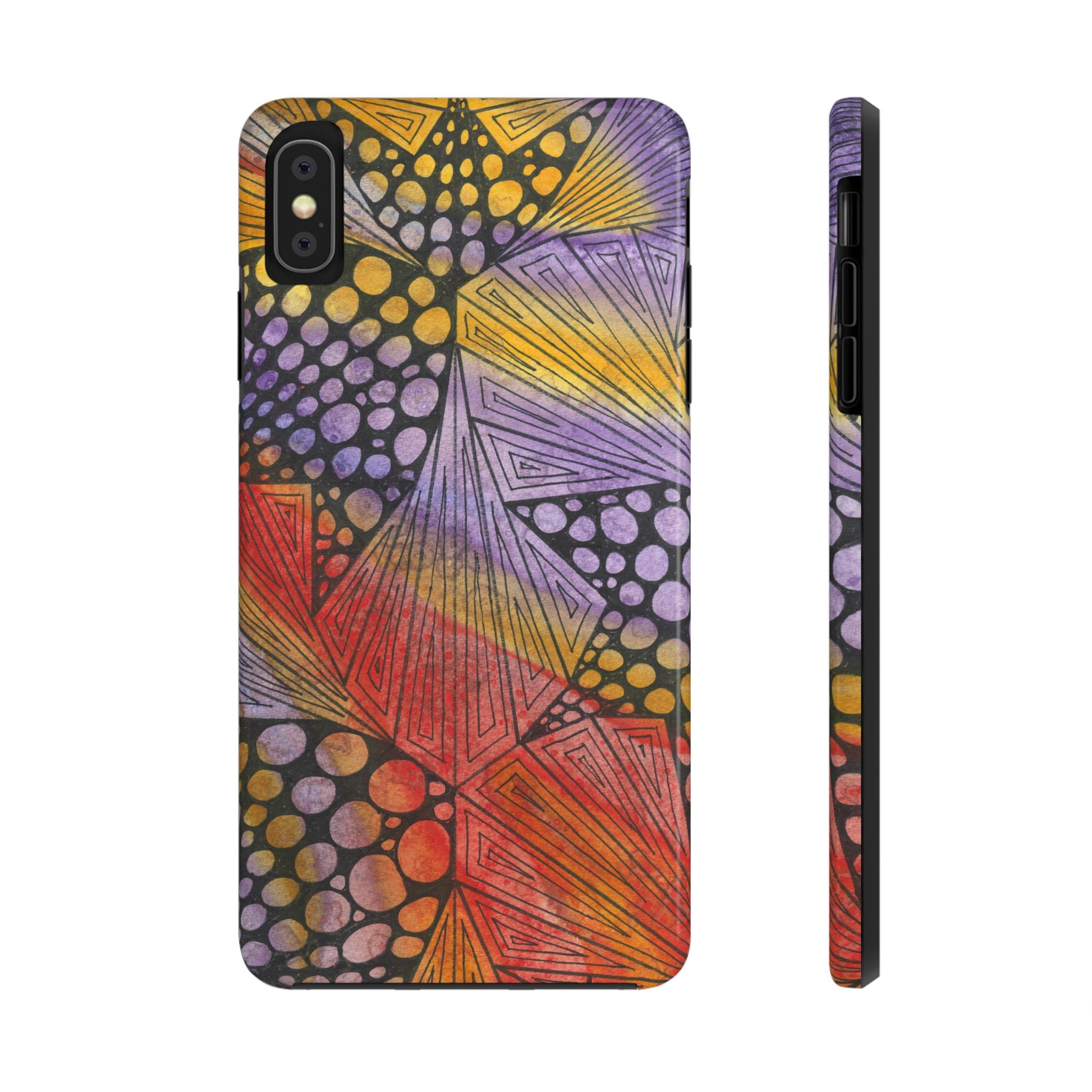 Tough Phone Case - All iPhones and Samsung Galaxys - Exciting Abstract Design #82 Fighting Delusions