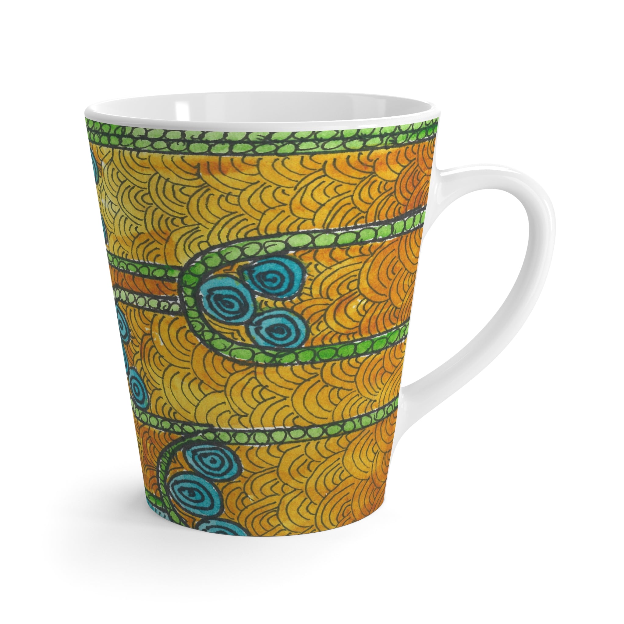 Coffee Mugs and Cups. Colourful Abstract Designs. Perfect for Home, Office or Special Gift #87 Belgrade Impressions