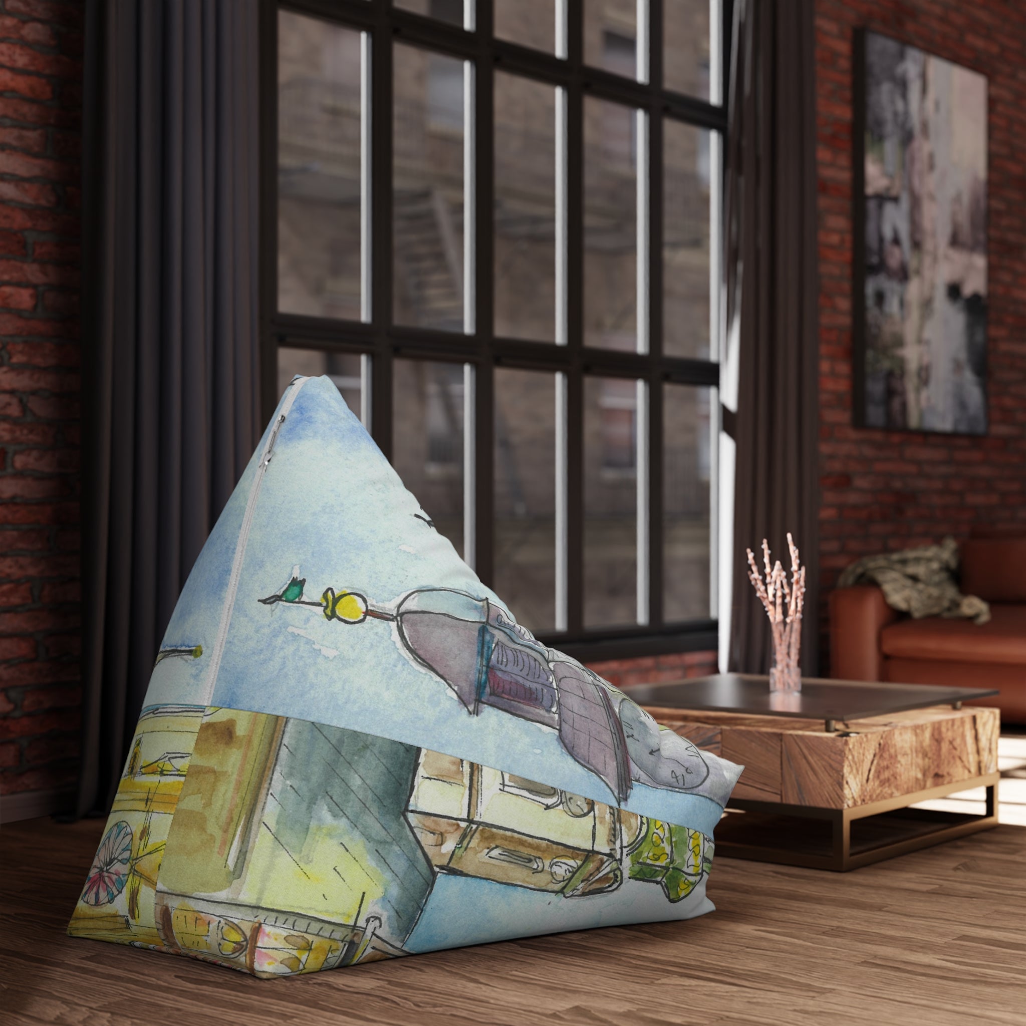 Bean Bag Chair Covers For Indoor & Outdoor - 2 Sizes - Exciting Abstract Design #95 Beautiful Novi Sad - Serbia