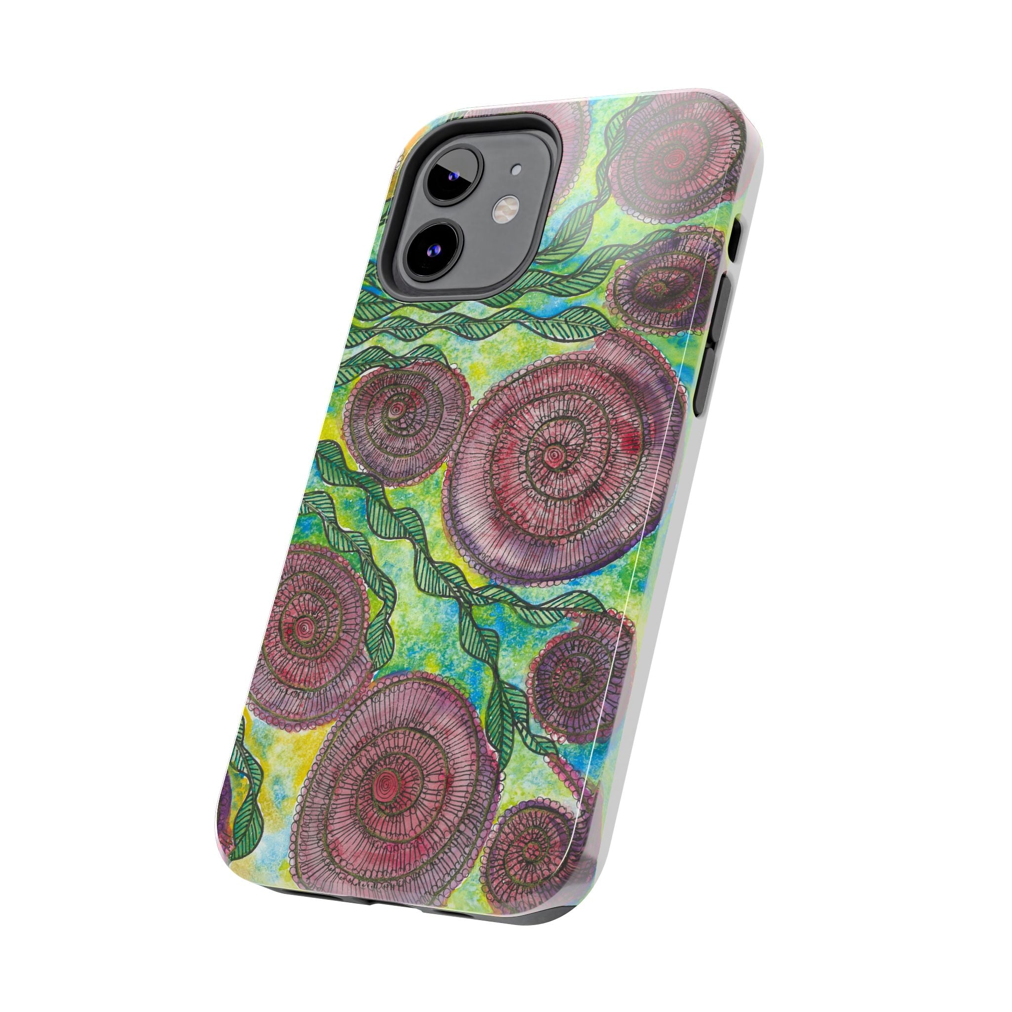 Tough Phone Case - All iPhones and Samsung Galaxys - Exciting Abstract Design #35 Beetroot To Yourself