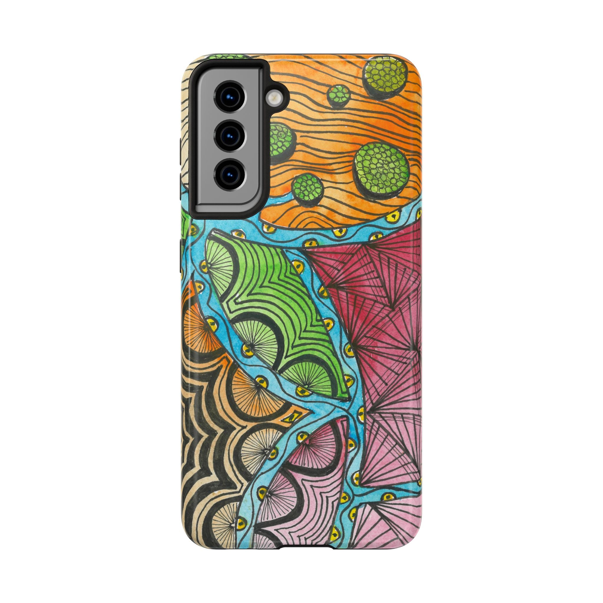 Tough Phone Case - All iPhones and Samsung Galaxys - Exciting Abstract Design #11 Today's The Day