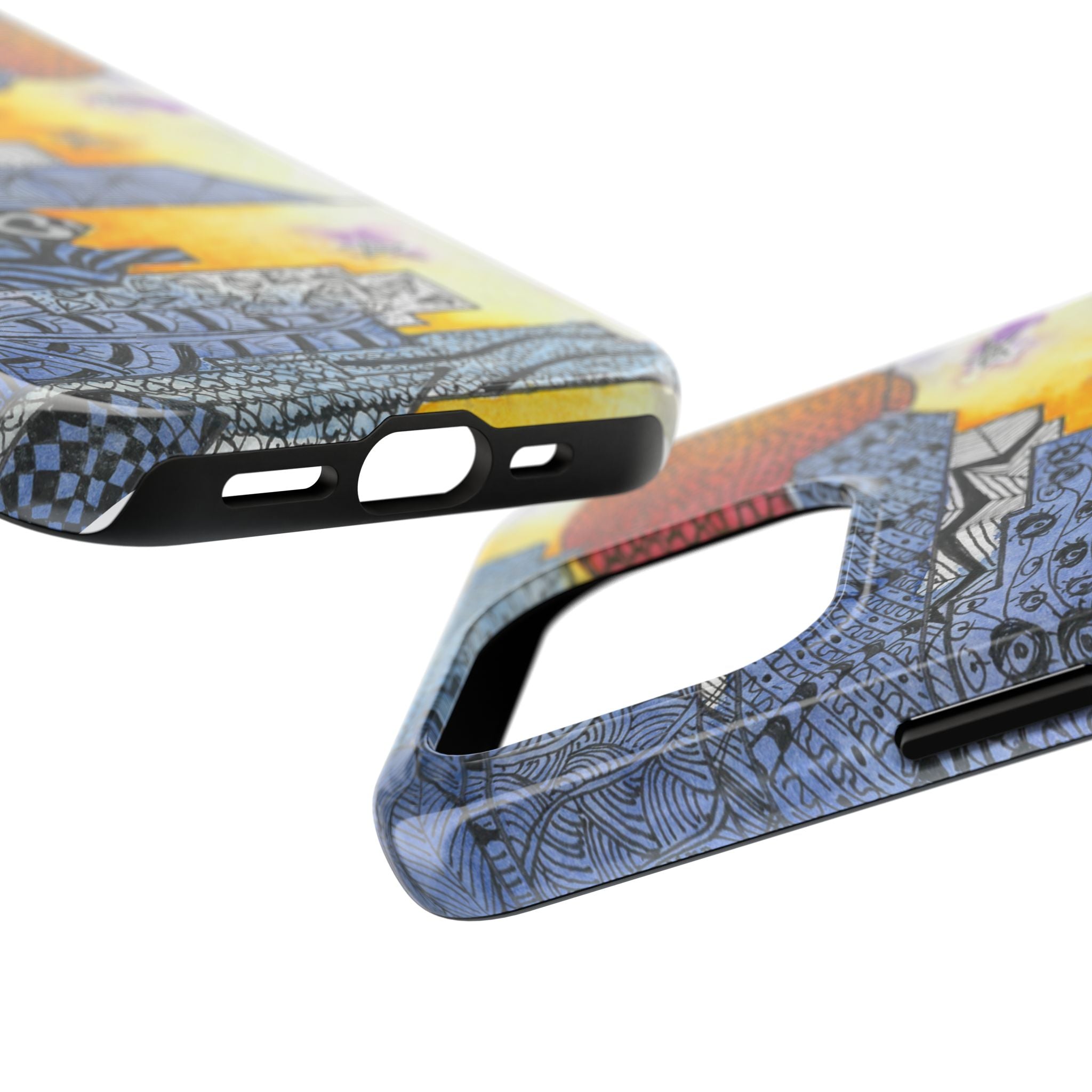Tough Phone Case - All iPhones and Samsung Galaxys - Exciting Abstract Design #5 In The Shadows