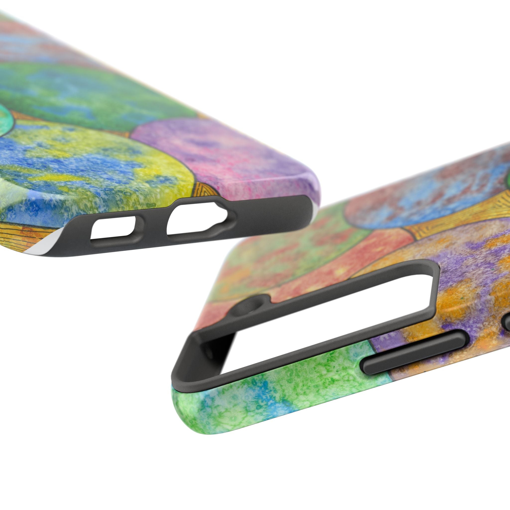 Tough Phone Case - All iPhones and Samsung Galaxys - Exciting Abstract Design #61 Worlds Apart