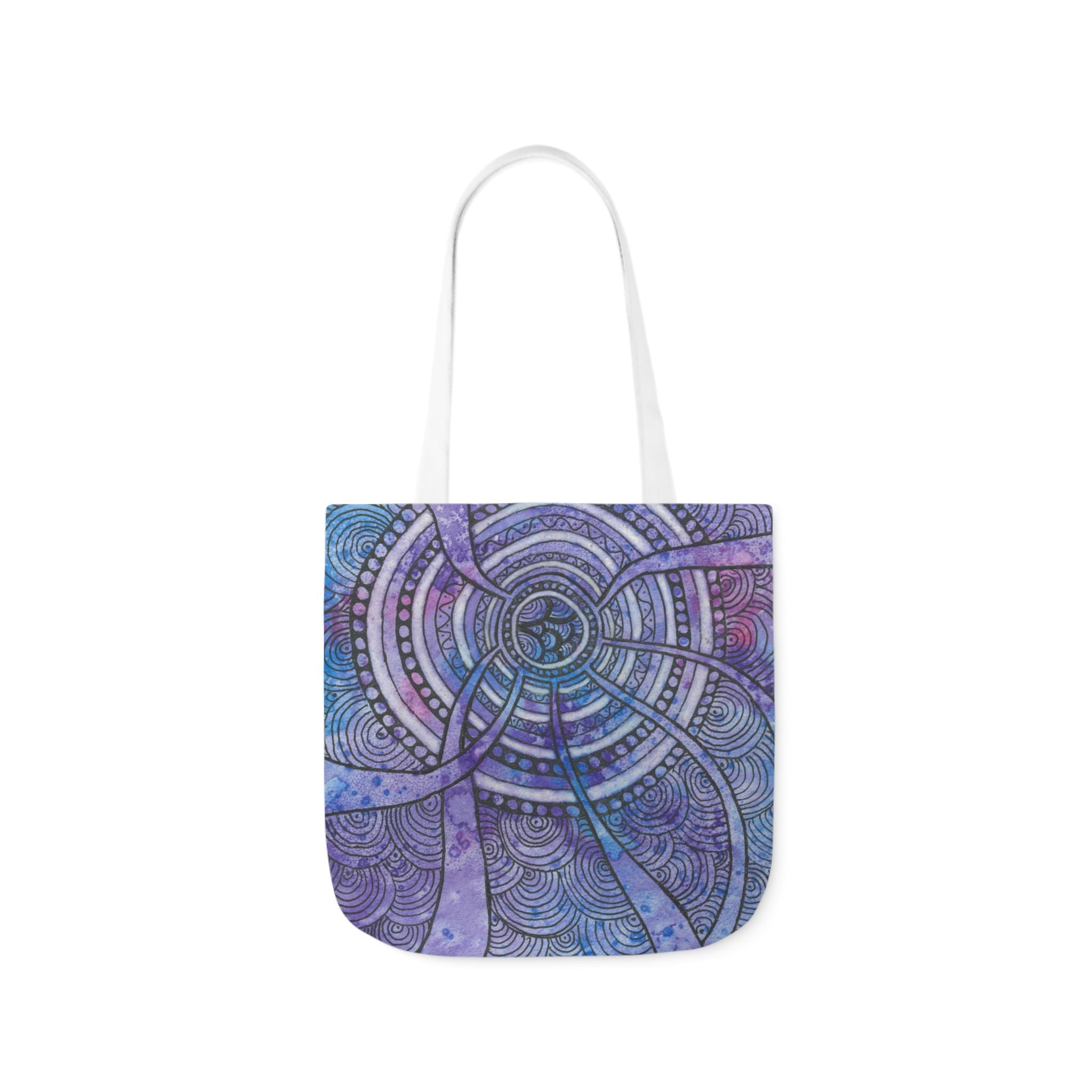 Canvas Tote Bags, Colourful Abstract Designs, 5-Color Straps, 3 Sizes.  For Family and friends or a Special Gift #56 The Way Home