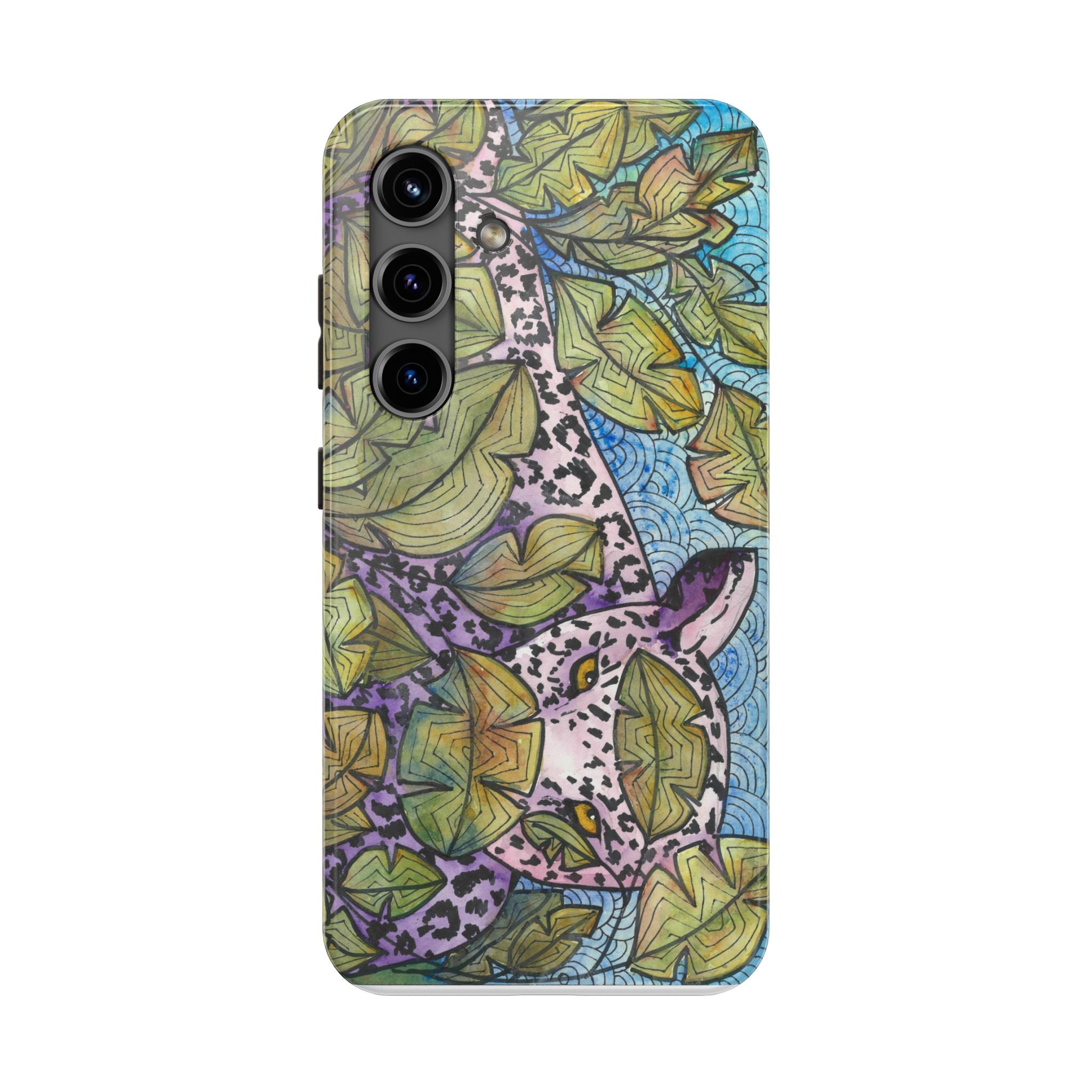 Tough Phone Case - All iPhones and Samsung Galaxys - Exciting Abstract Design #76 Purrfect Blend
