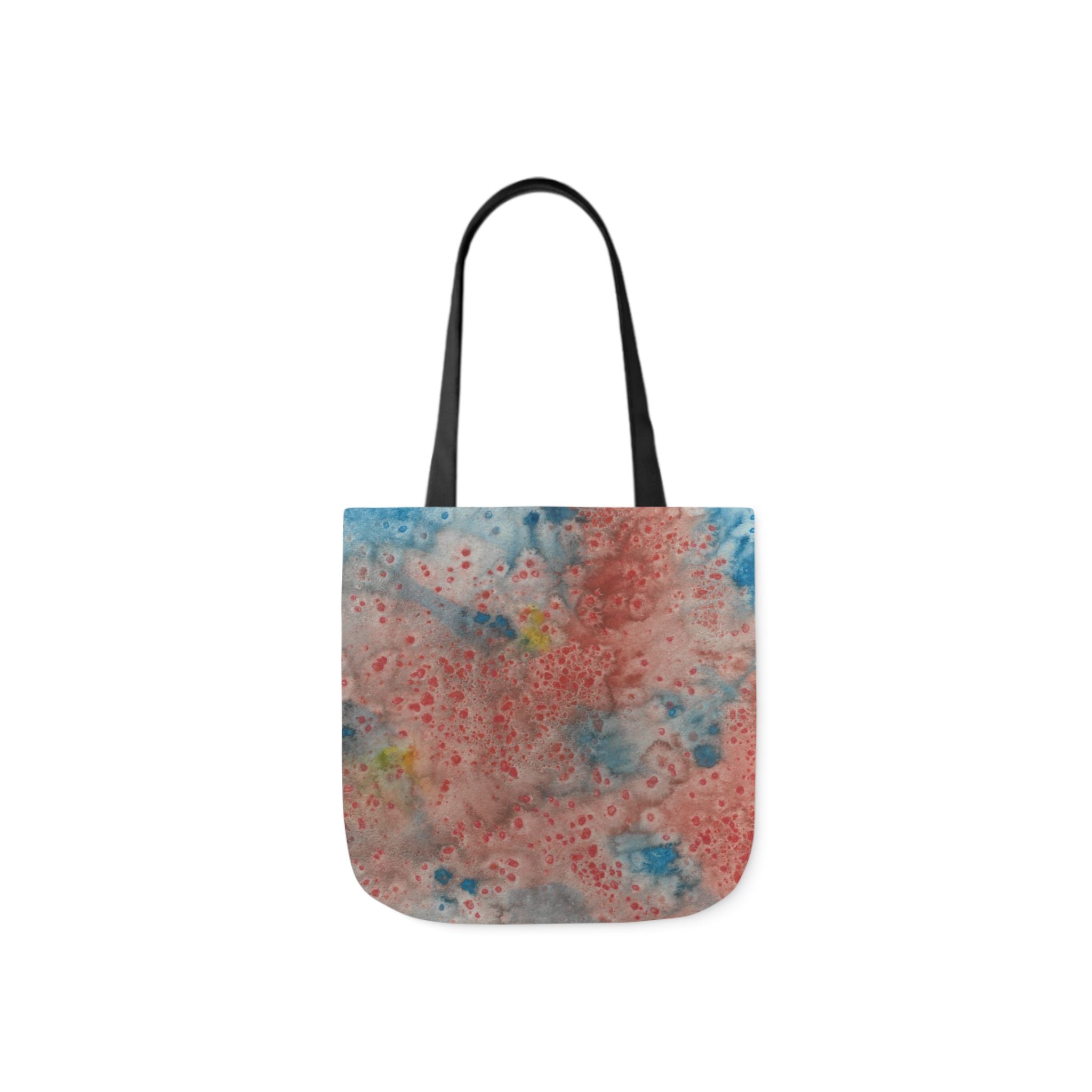Canvas Tote Bags, Colourful Abstract Designs, 5-Color Straps, 3 Sizes.  For Family and friends or a Special Gift #53 The Reef