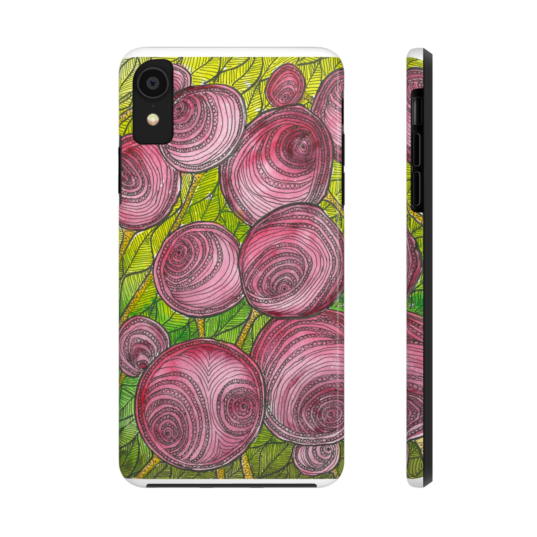 Tough Phone Case - All iPhones and Samsung Galaxys - Exciting Abstract Design #9 Spaced Blossoms