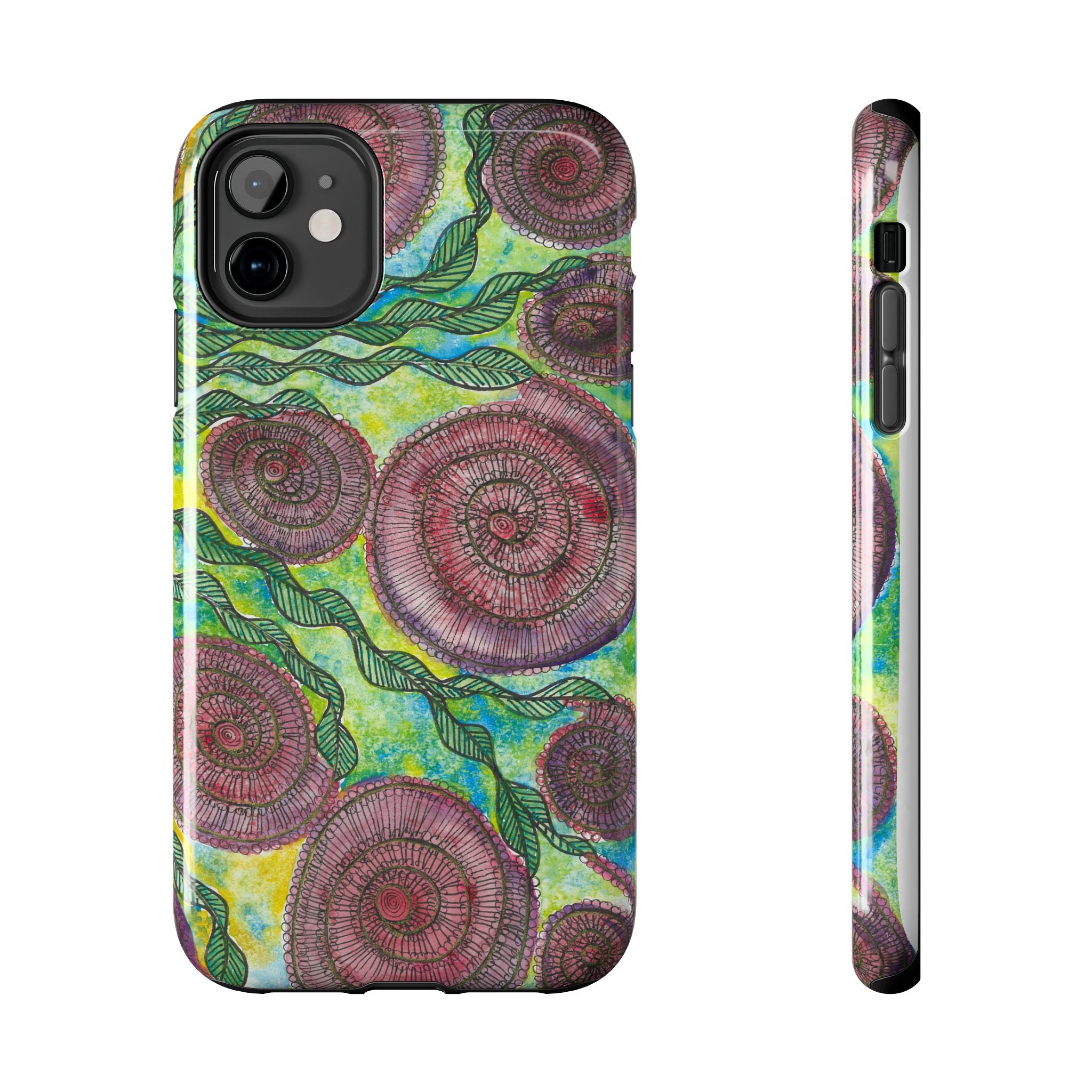 Tough Phone Case - All iPhones and Samsung Galaxys - Exciting Abstract Design #35 Beetroot To Yourself