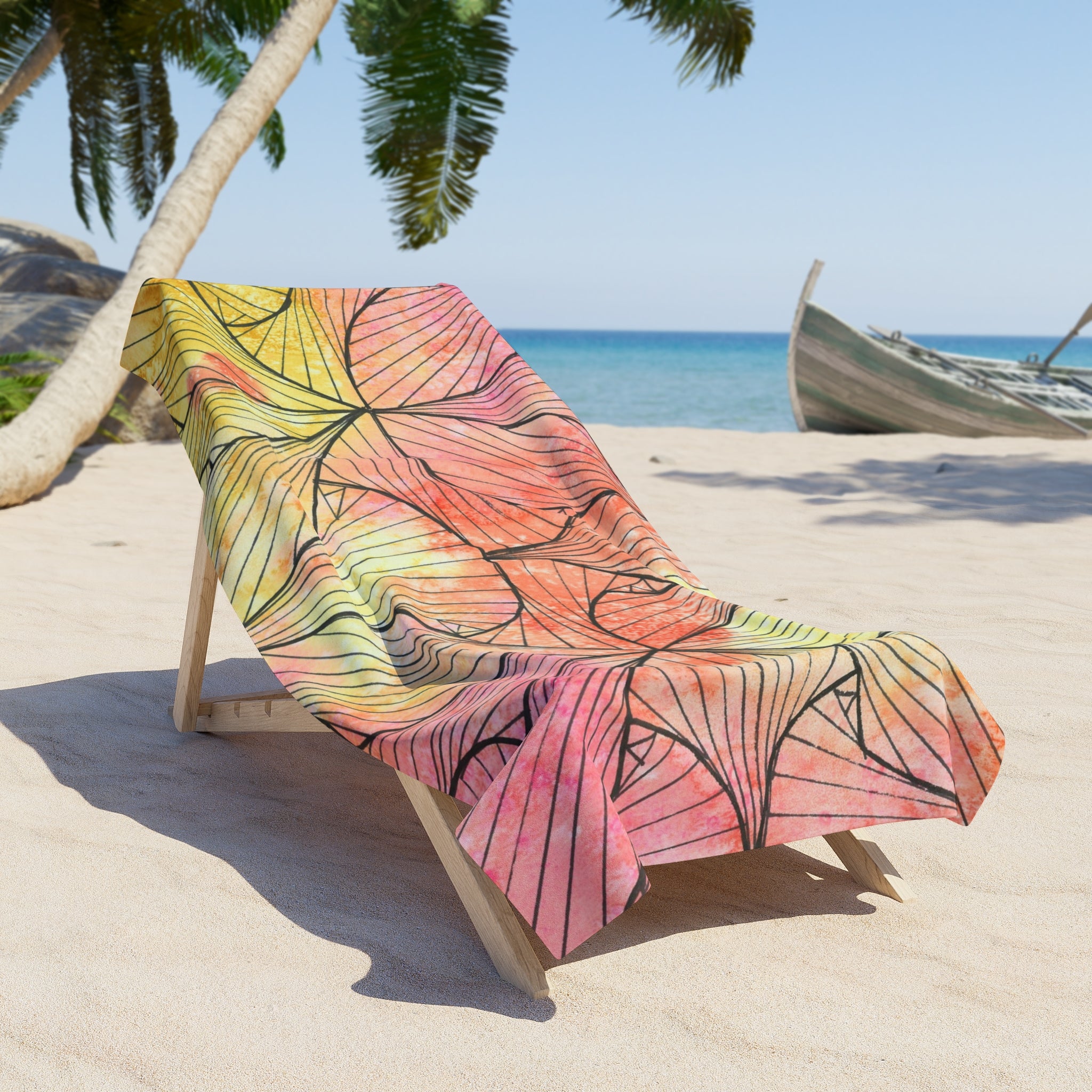 Colourful Abstract Beach Towels, Cotton Loop backing for Durability, 2 Sizes.  For Family and friends or a Special Gift #39 Impossible They Said