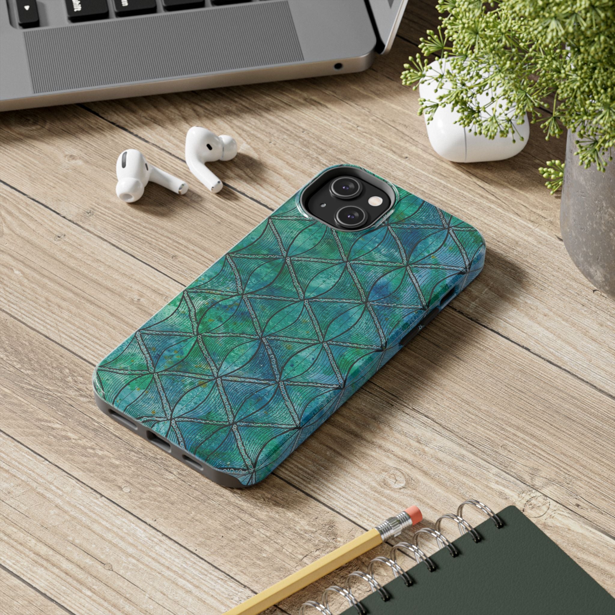 Tough Phone Case - All iPhones and Samsung Galaxys - Exciting Abstract Design #58 How's the Serenity