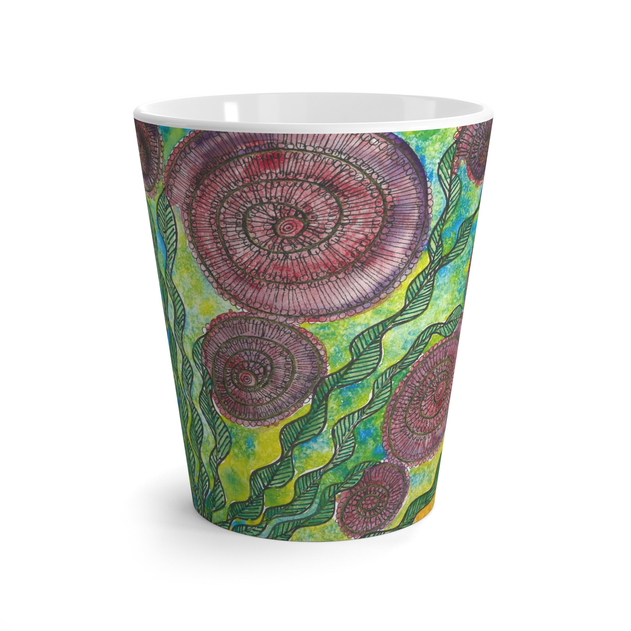Coffee Mugs and Cups. Colourful Abstract Designs. Perfect for Home, Office or Special Gift #35 Beetroot To Yourself