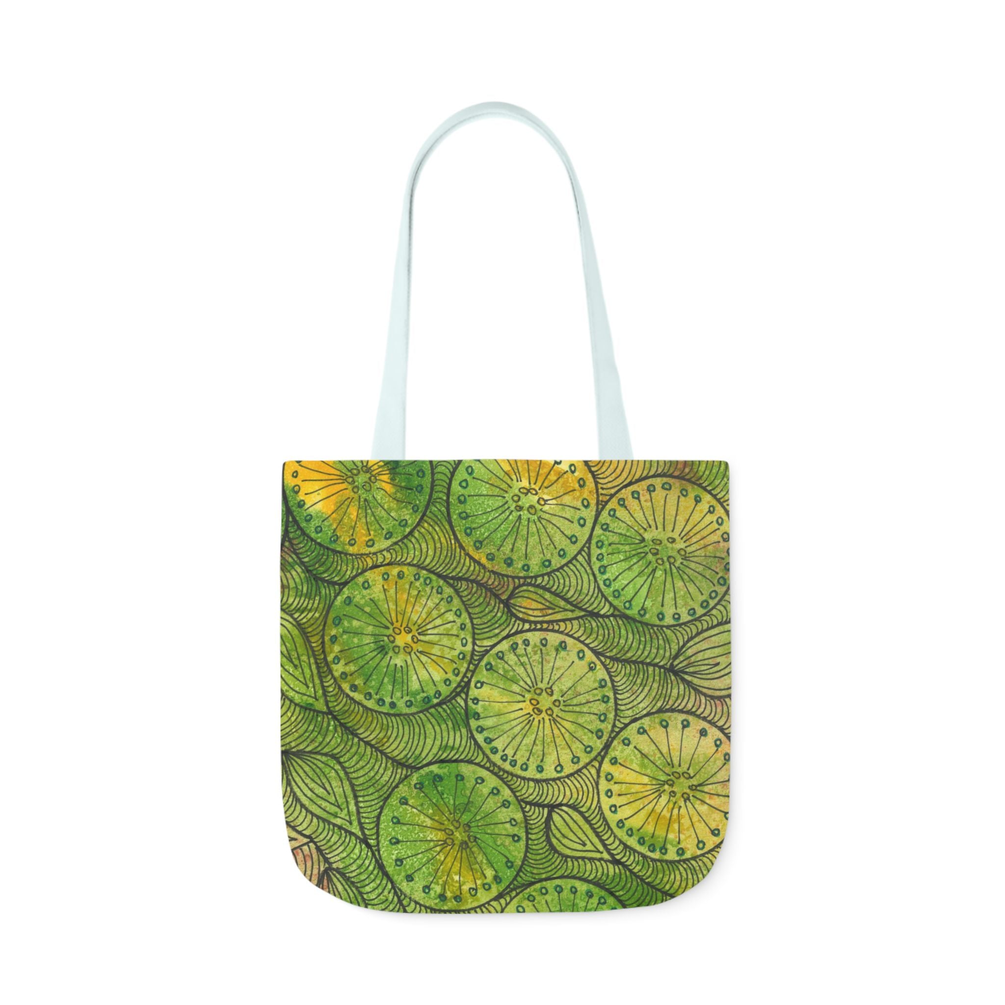 Canvas Tote Bags, Colourful Abstract Designs, 5-Color Straps, 3 Sizes.  For Family and friends or a Special Gift #63 Margarita Mondays