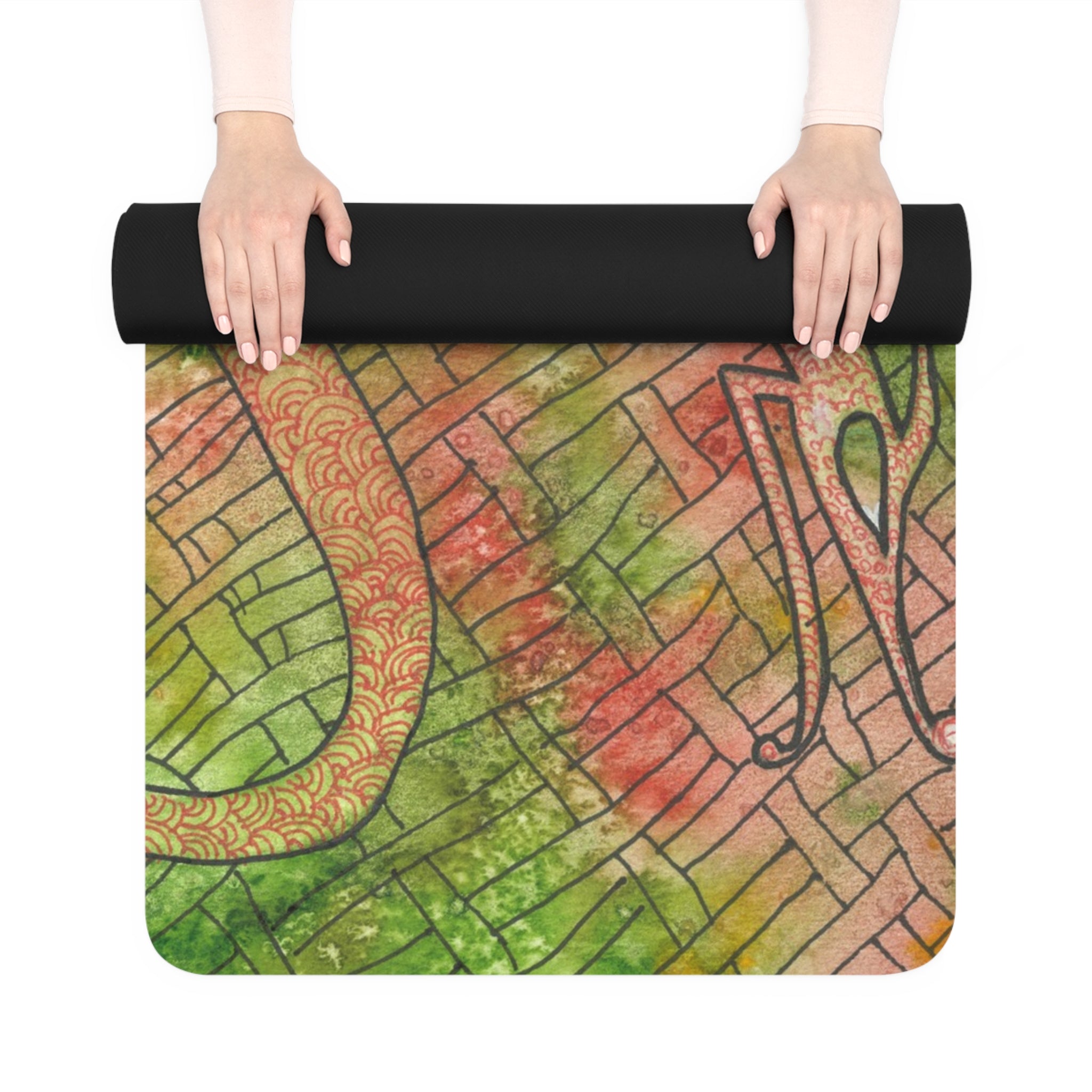 Yoga Mats and Gym Mats. Colourful Abstract Designs. Perfect for Home, Yoga or Gym Class, or a Special Gift #57 Celtic Flavours