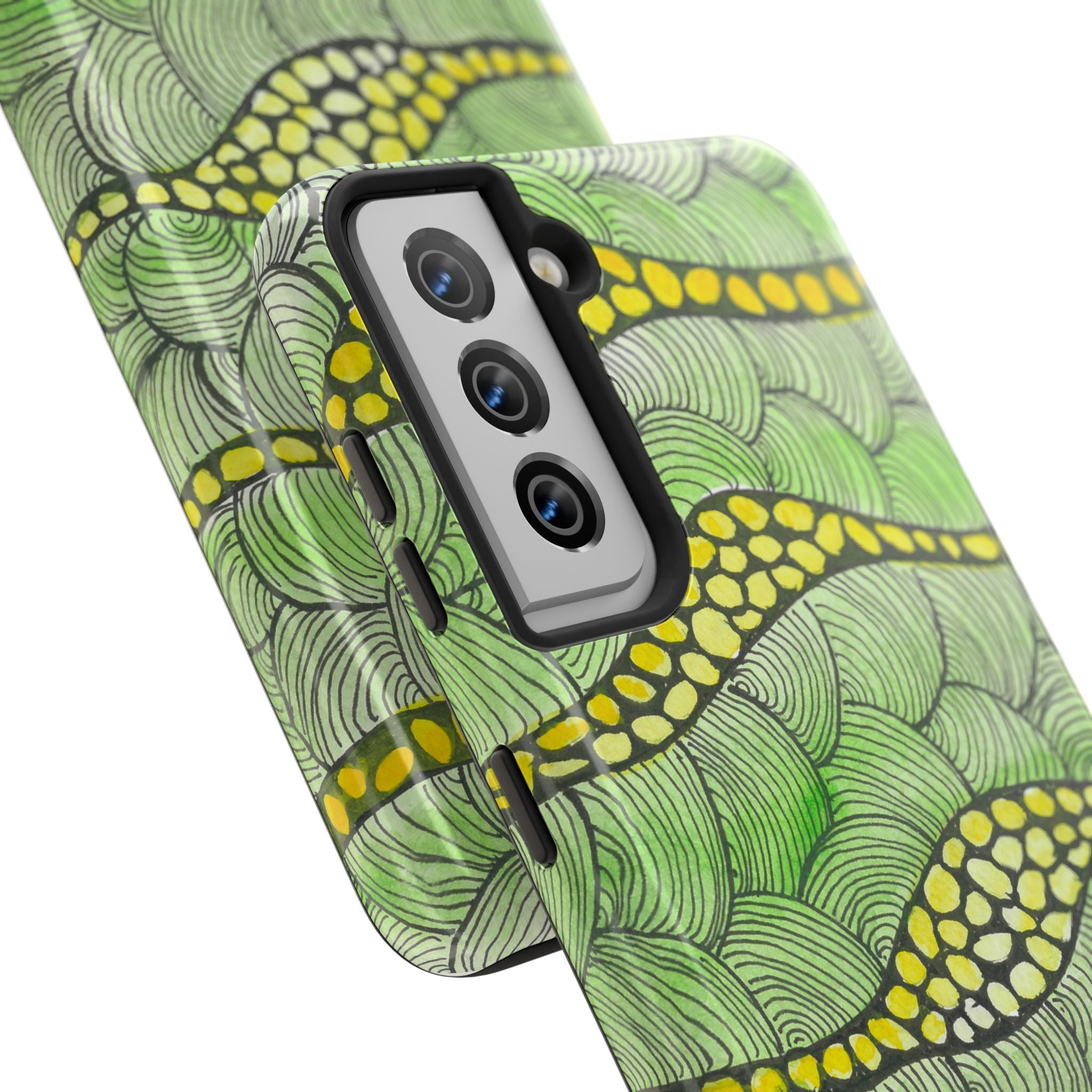 Tough Phone Case - All iPhones and Samsung Galaxys - Exciting Abstract Design #13 Watcha Thinking