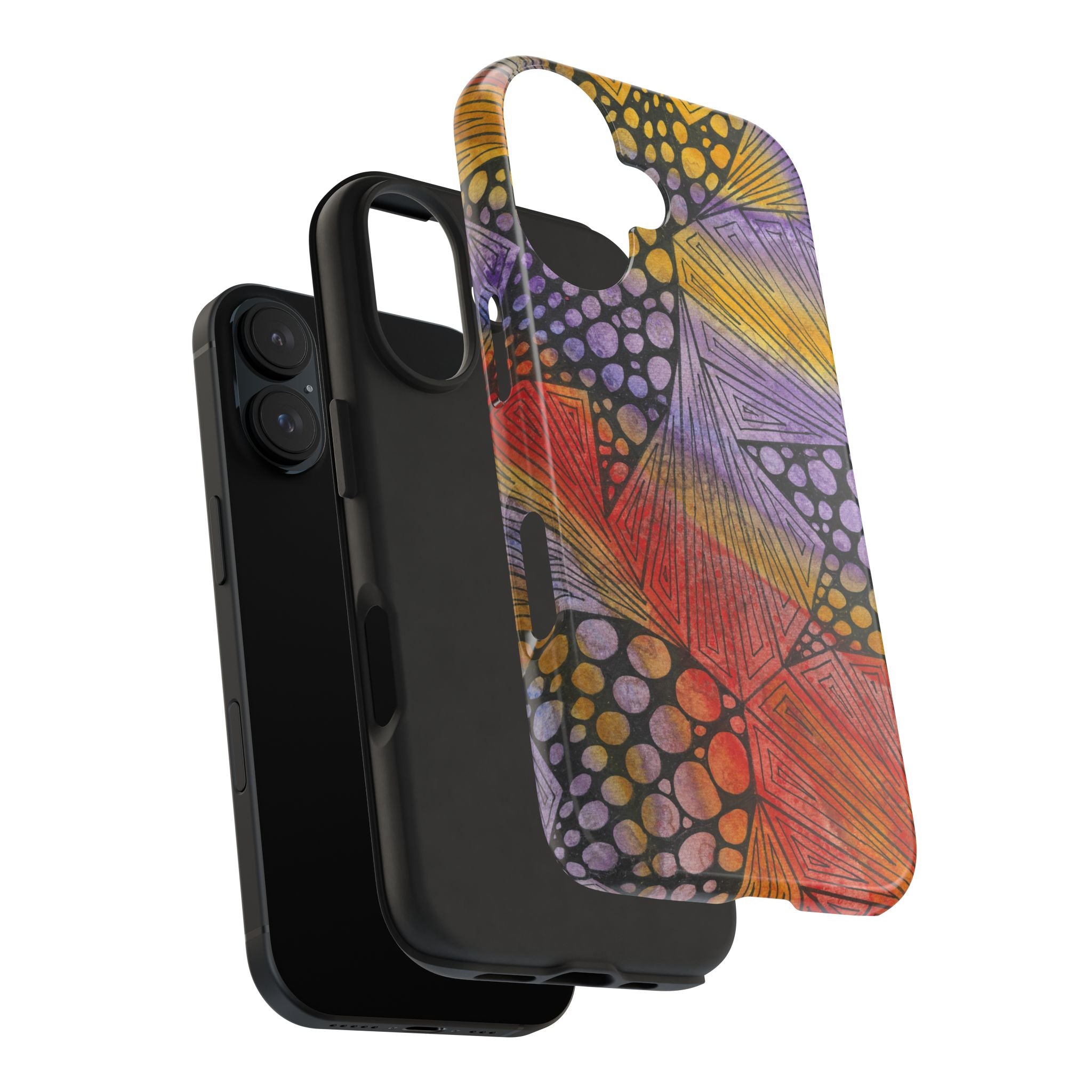 Tough Phone Case - All iPhones and Samsung Galaxys - Exciting Abstract Design #82 Fighting Delusions