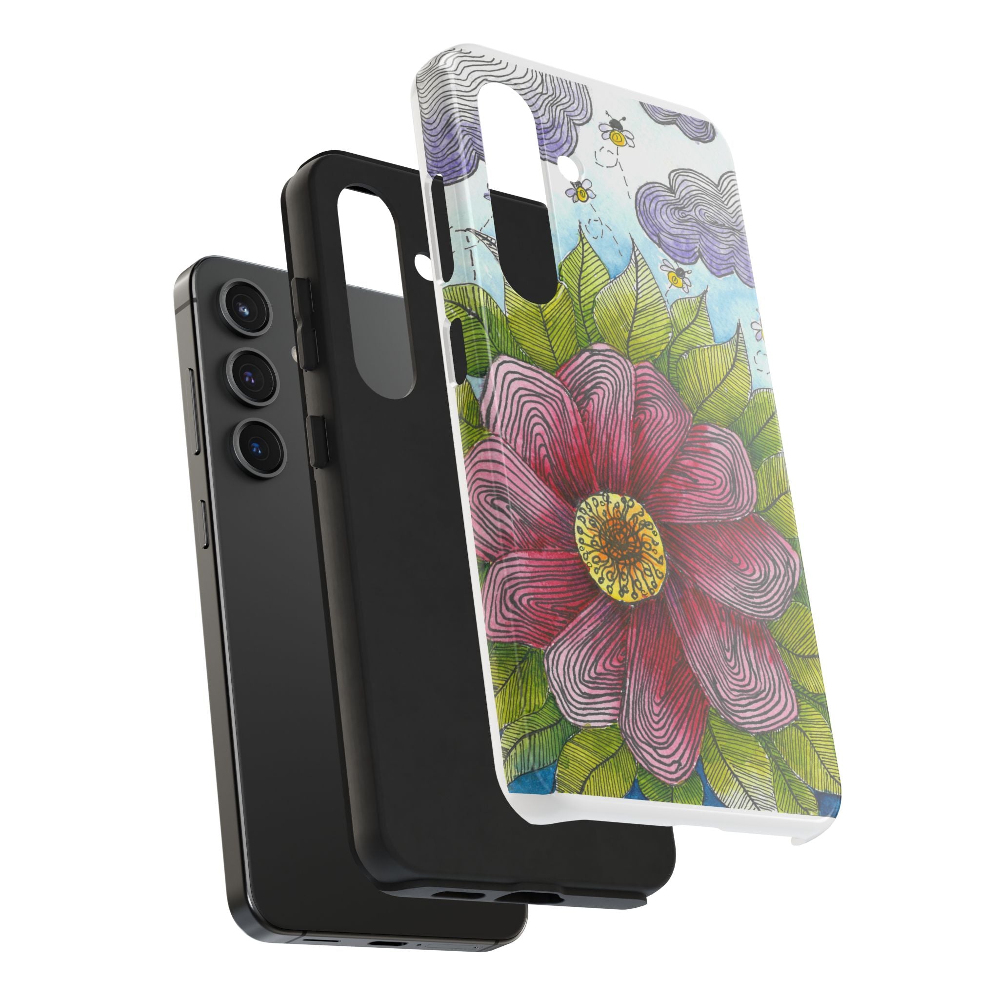 Tough Phone Case - All iPhones and Samsung Galaxys - Exciting Abstract Design  #4 Bloom'n